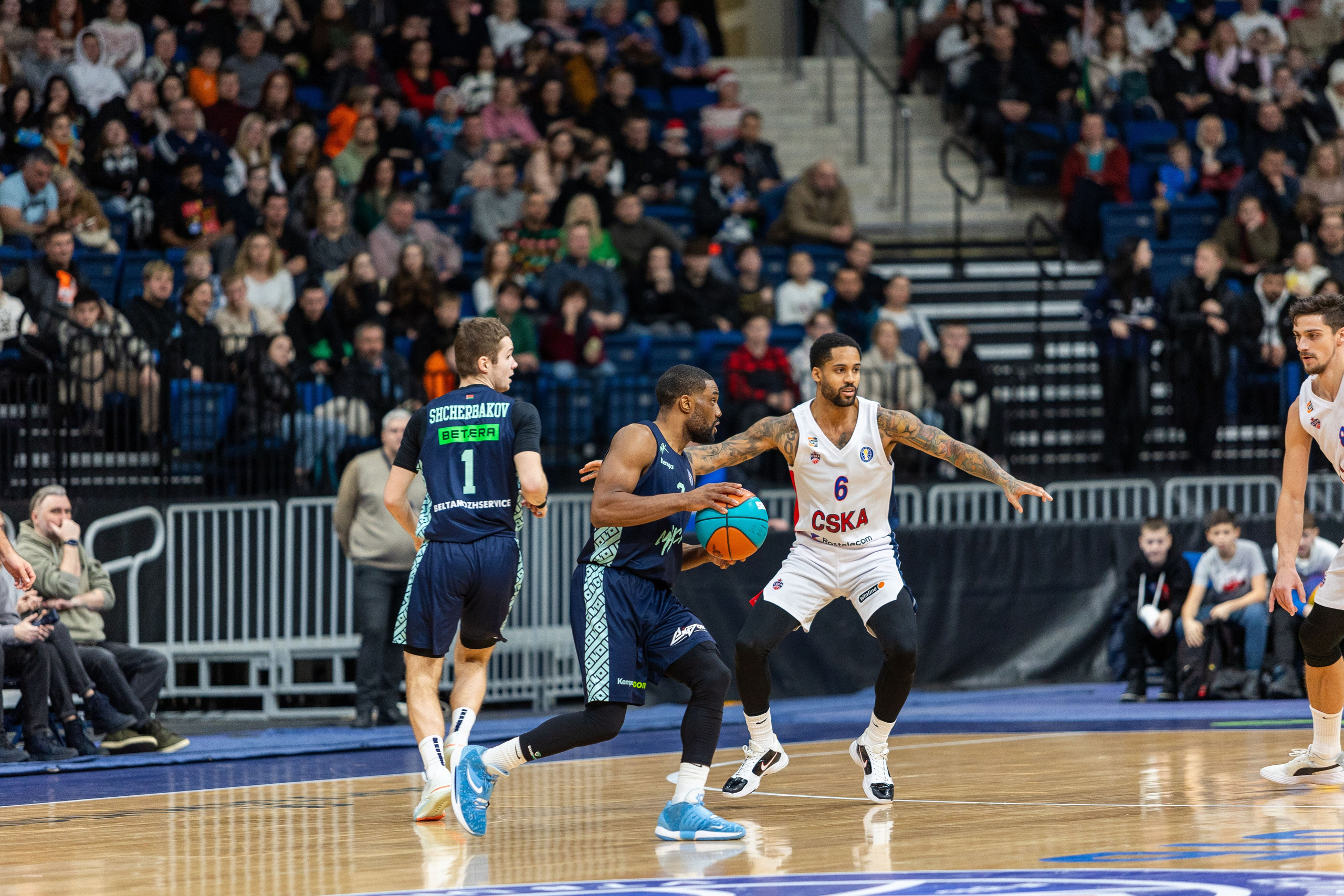 Баскетбол. Минск — ЦСКА. Лучшие кадры. 25.12.2023. Профессиональный интерьерный и репортажный фотограф Минск и РБ. Максим Орлов