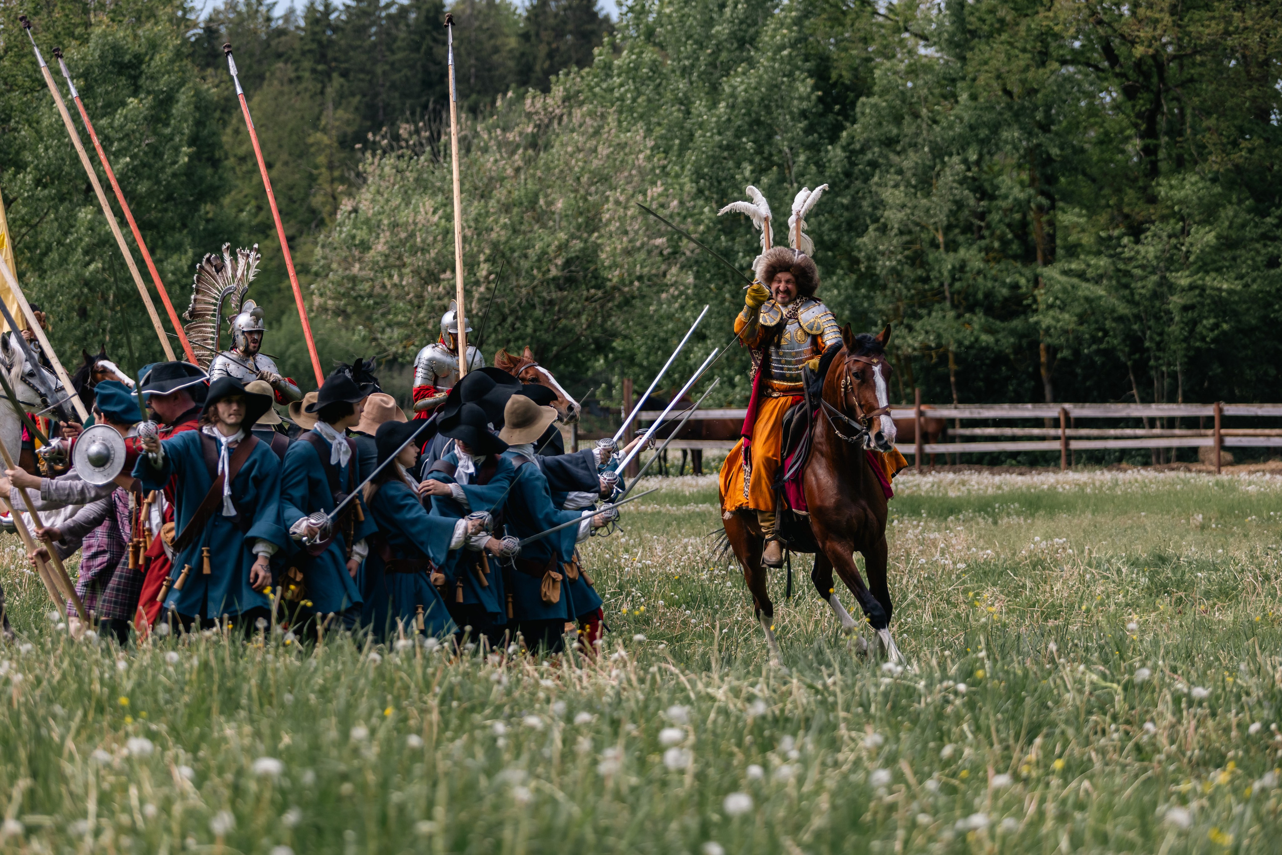 Золотая шпора. Маневры 17 века. Профессиональный интерьерный и репортажный фотограф Минск и РБ. Максим Орлов
