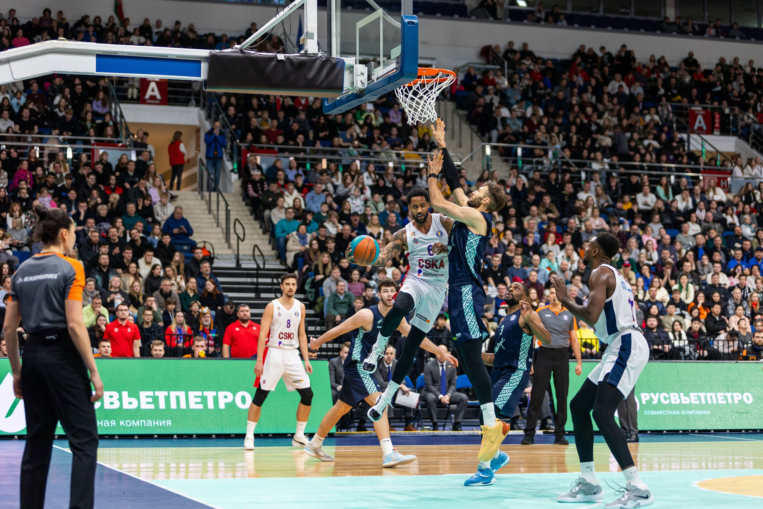 Баскетбол. Минск — ЦСКА. Лучшие кадры. 25.12.2023. Профессиональный интерьерный и репортажный фотограф Минск и РБ. Максим Орлов