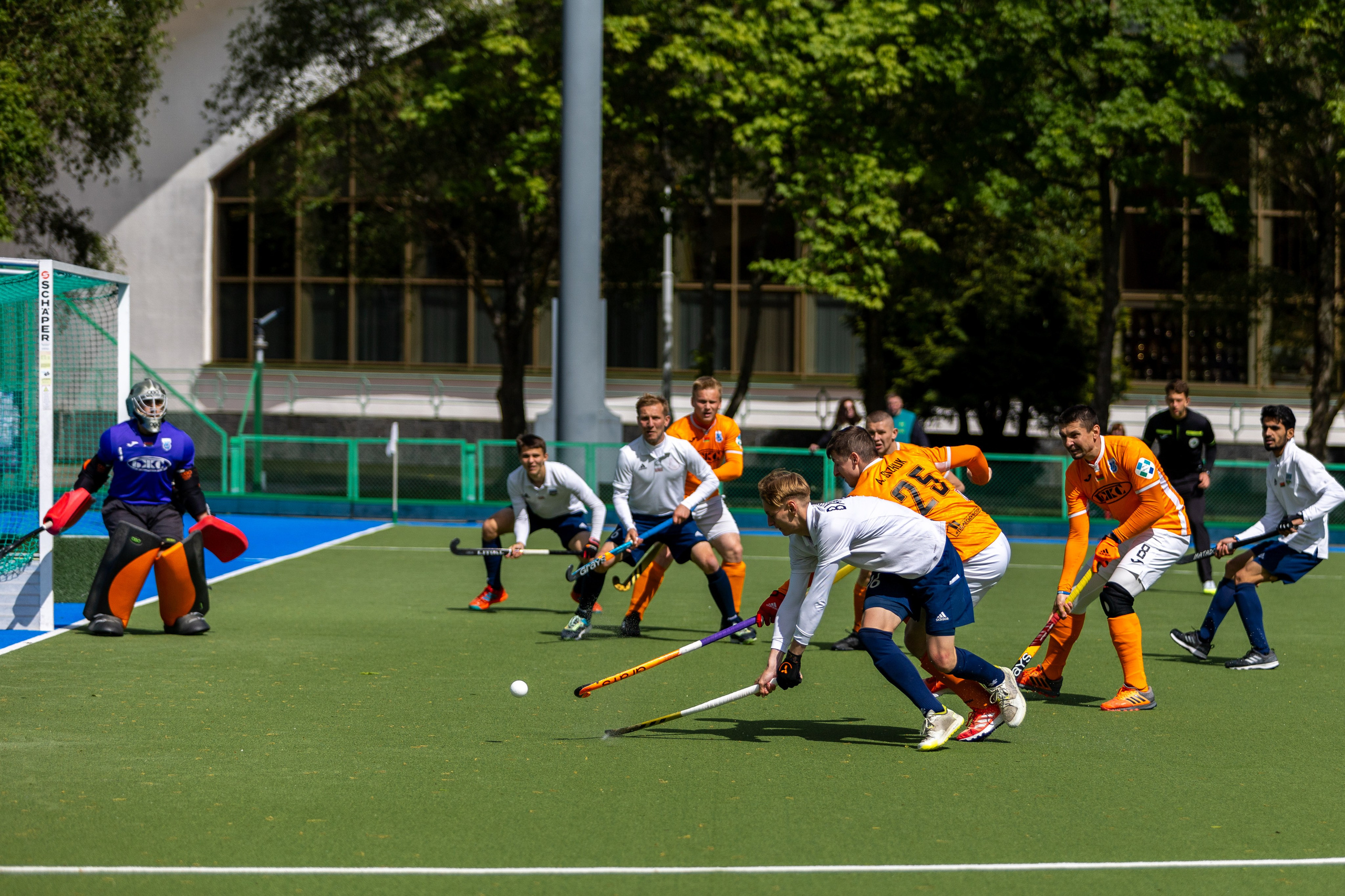 Хоккей на траве. ХК Минск — СК Строитель 11.05.2024. Профессиональный интерьерный и репортажный фотограф Минск и РБ. Максим Орлов
