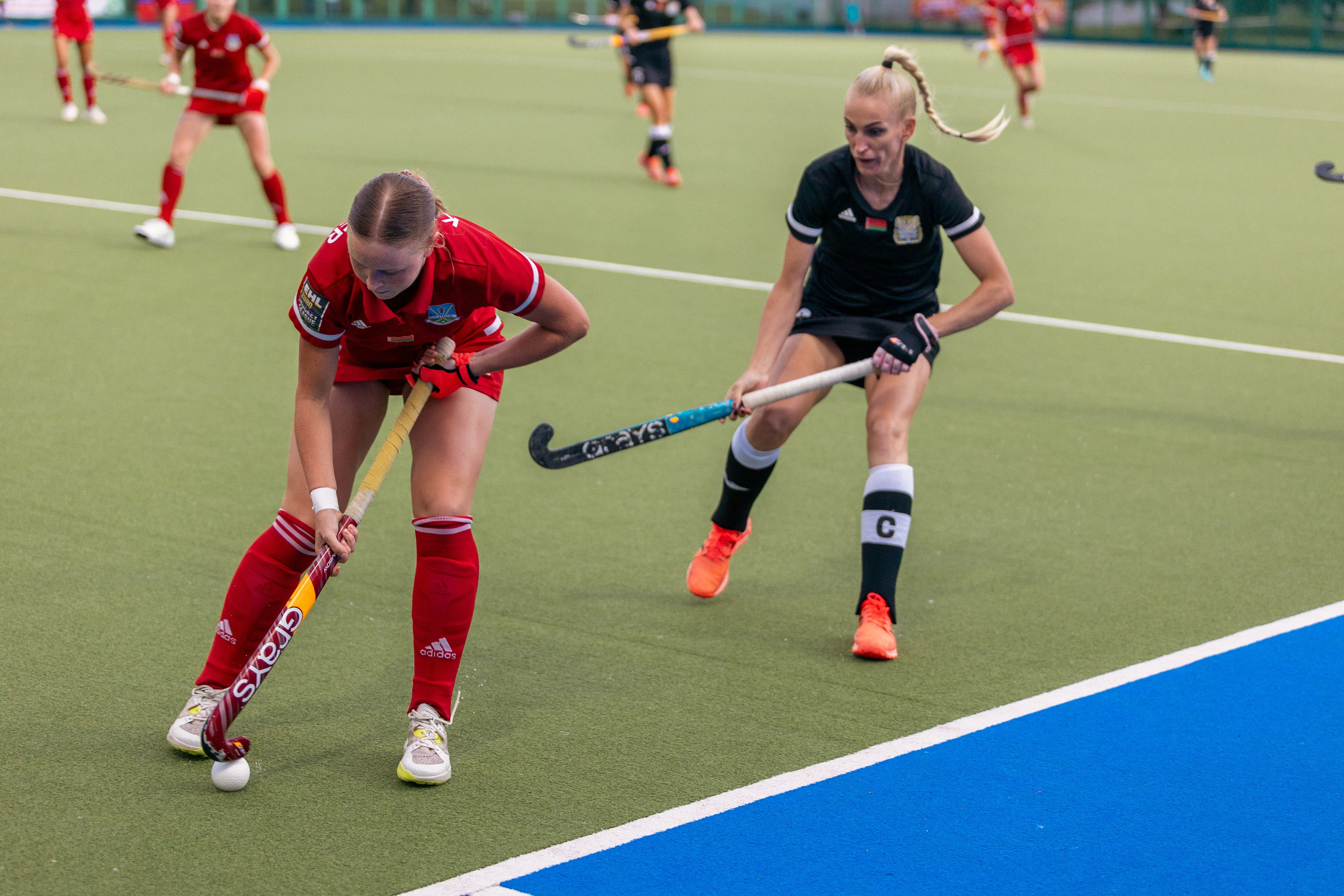 Хоккей на траве. Девушки. ХК Минск — ХК Виктория (Смолевичи) 10.06.2024. Профессиональный интерьерный и репортажный фотограф Минск и РБ. Максим Орлов