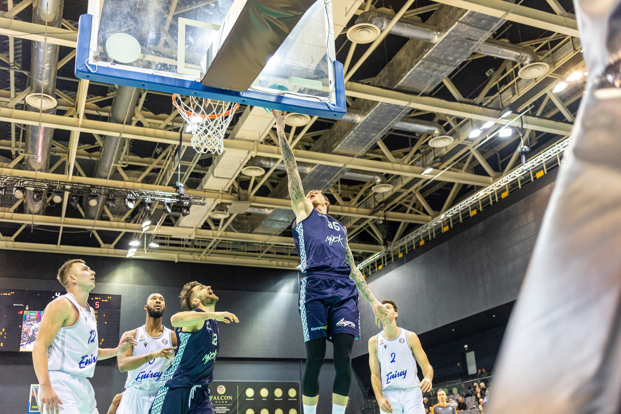 Баскетбол. Лучшие кадры. Минск — Енисей. 11.12.2023. Профессиональный интерьерный и репортажный фотограф Минск и РБ. Максим Орлов