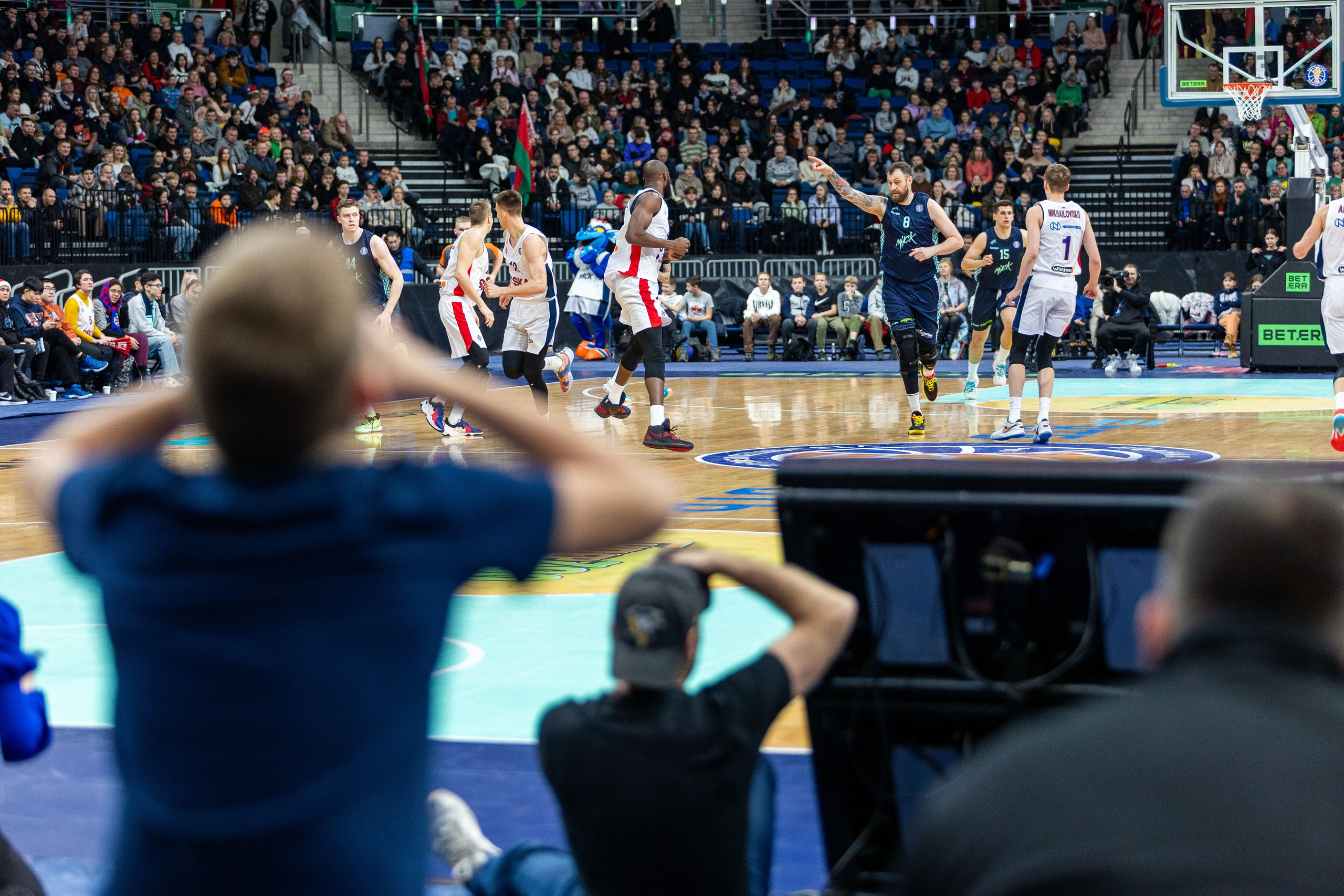 Баскетбол. Минск — ЦСКА. Лучшие кадры. 25.12.2023. Профессиональный интерьерный и репортажный фотограф Минск и РБ. Максим Орлов