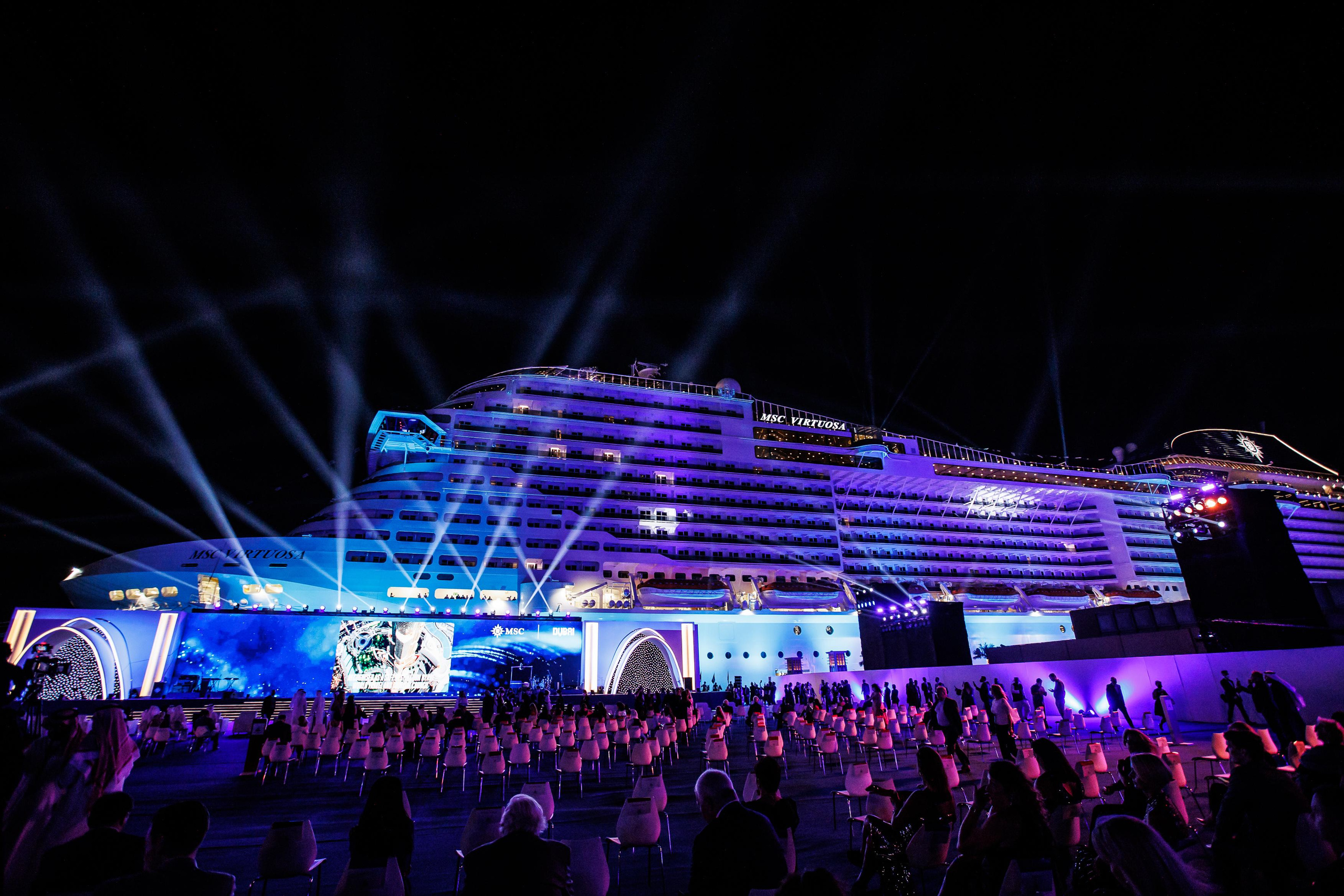 Церемония инаугурации лайнера Msc Virtuosa