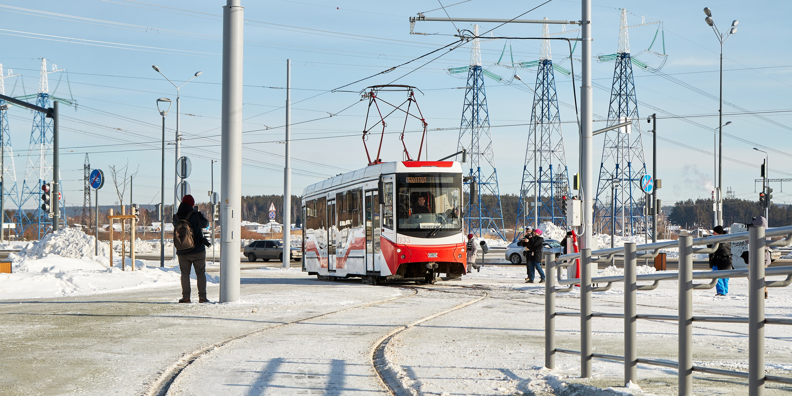 Открытие трамвайной линии в мкр. Солнечный