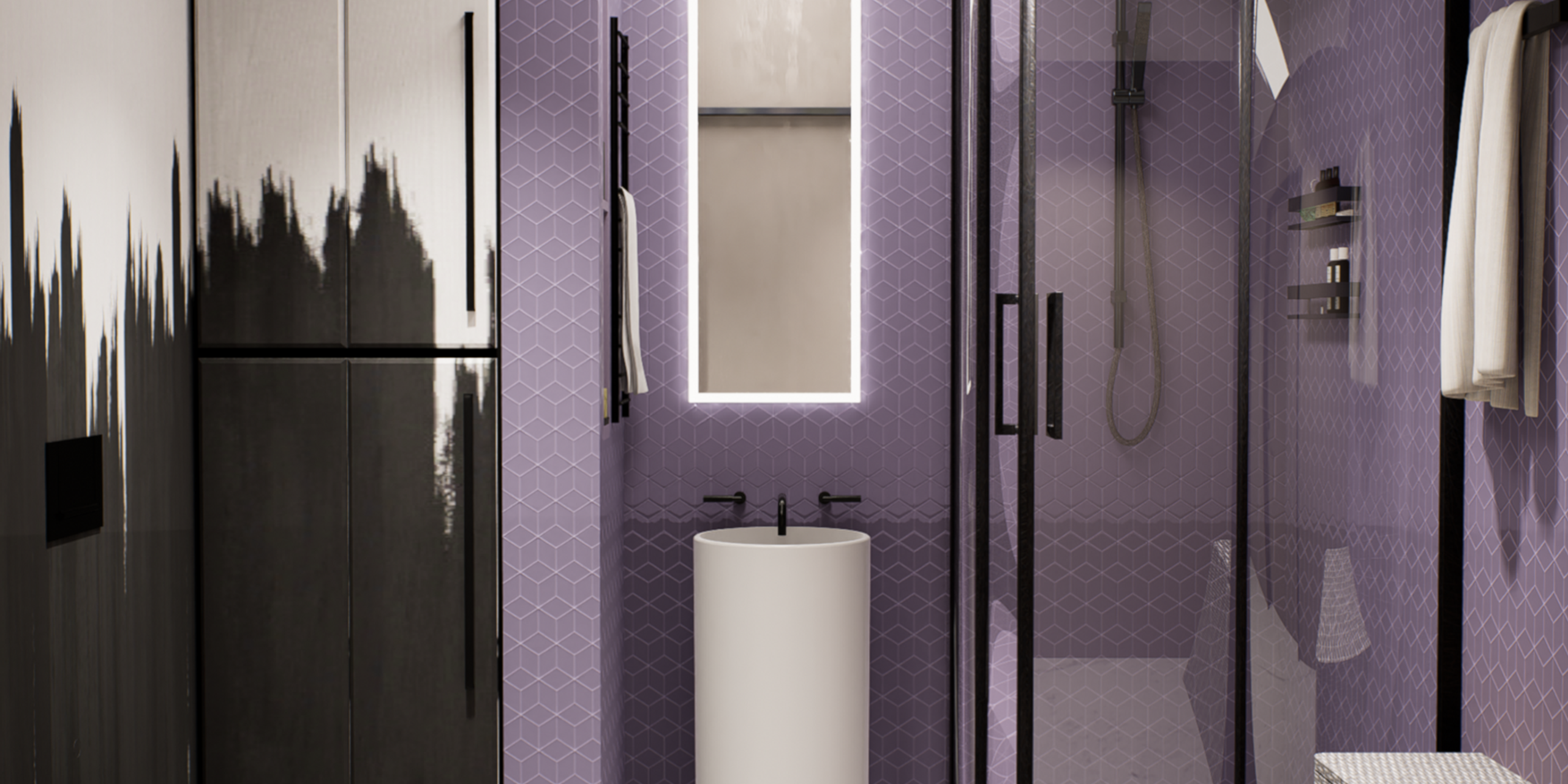 Санузел в стиле китч