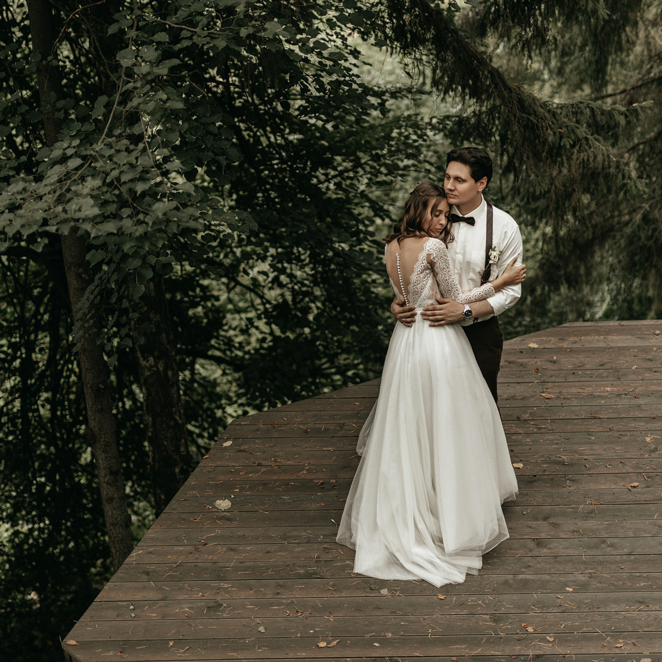 wedding in the forest