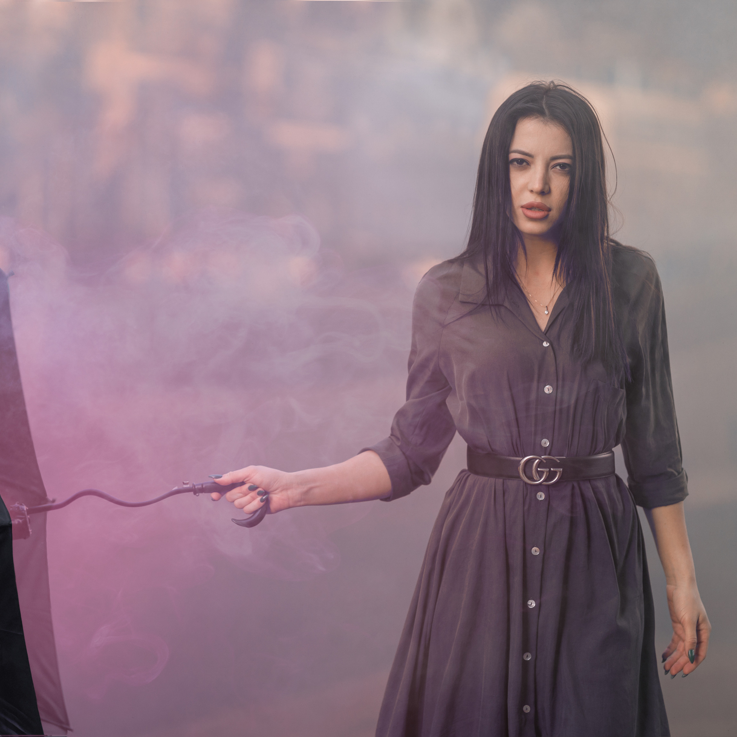 Регина, фото с&nbsp;дымом