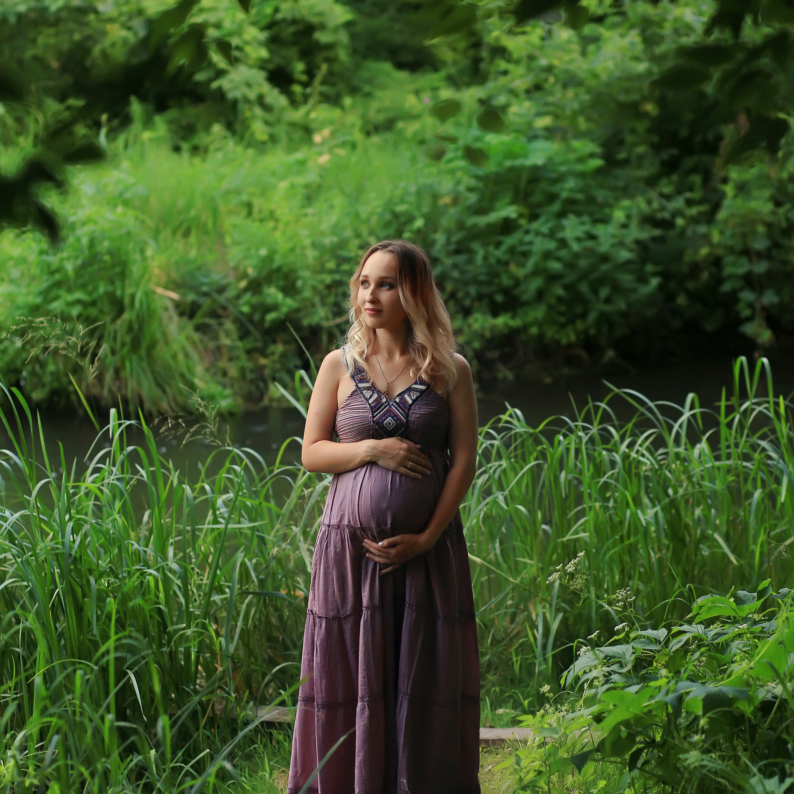 Река и деревянный мостик. Гремячий Колодезь