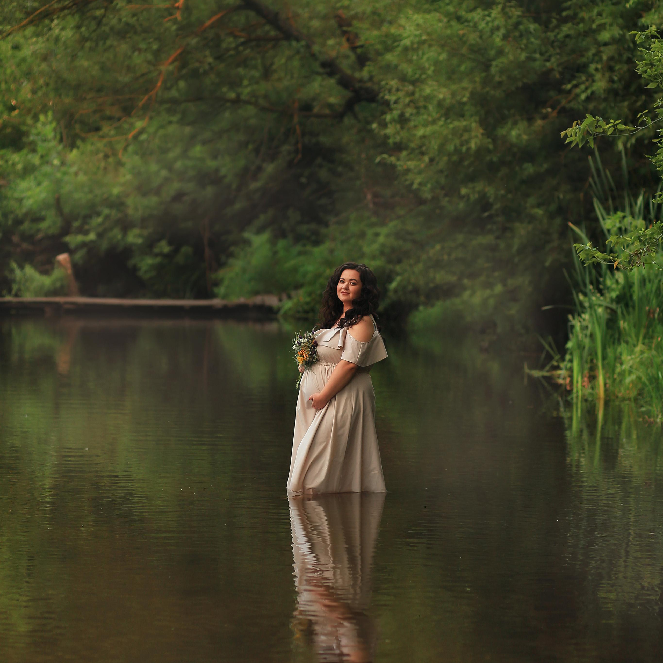 Река и летний закат