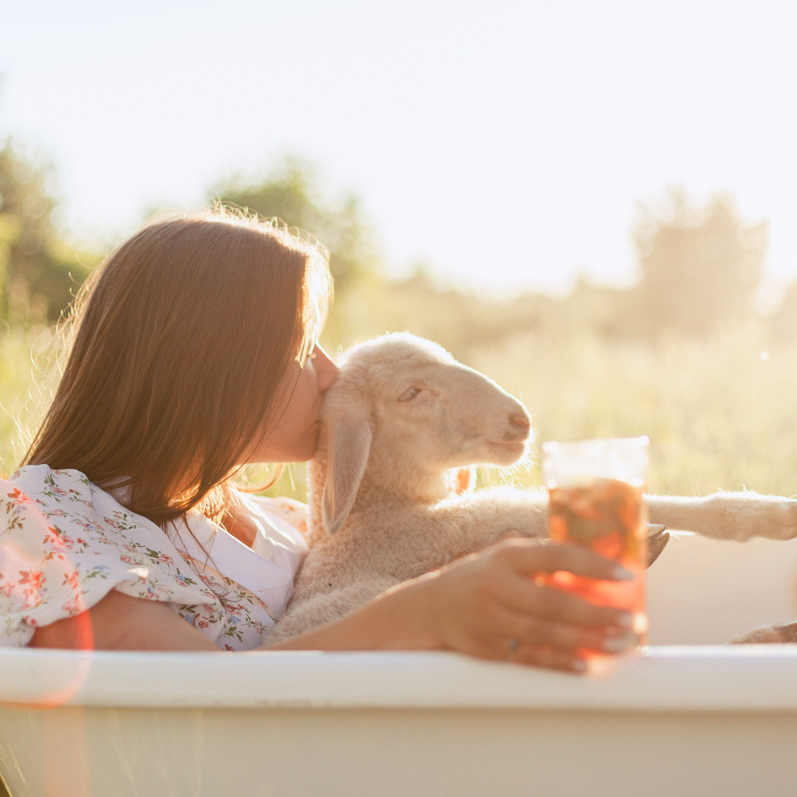 Ванна в поле