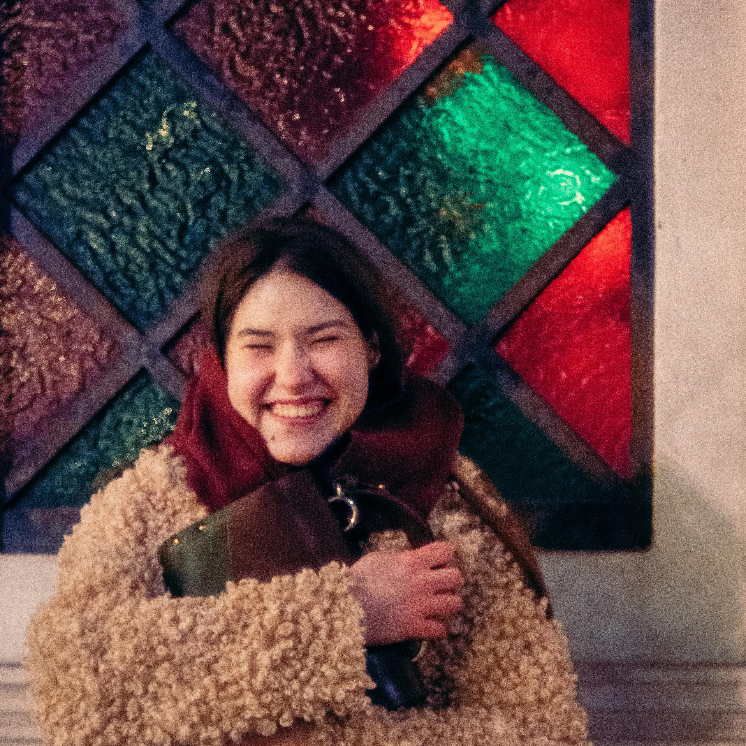 Зимний ночной город