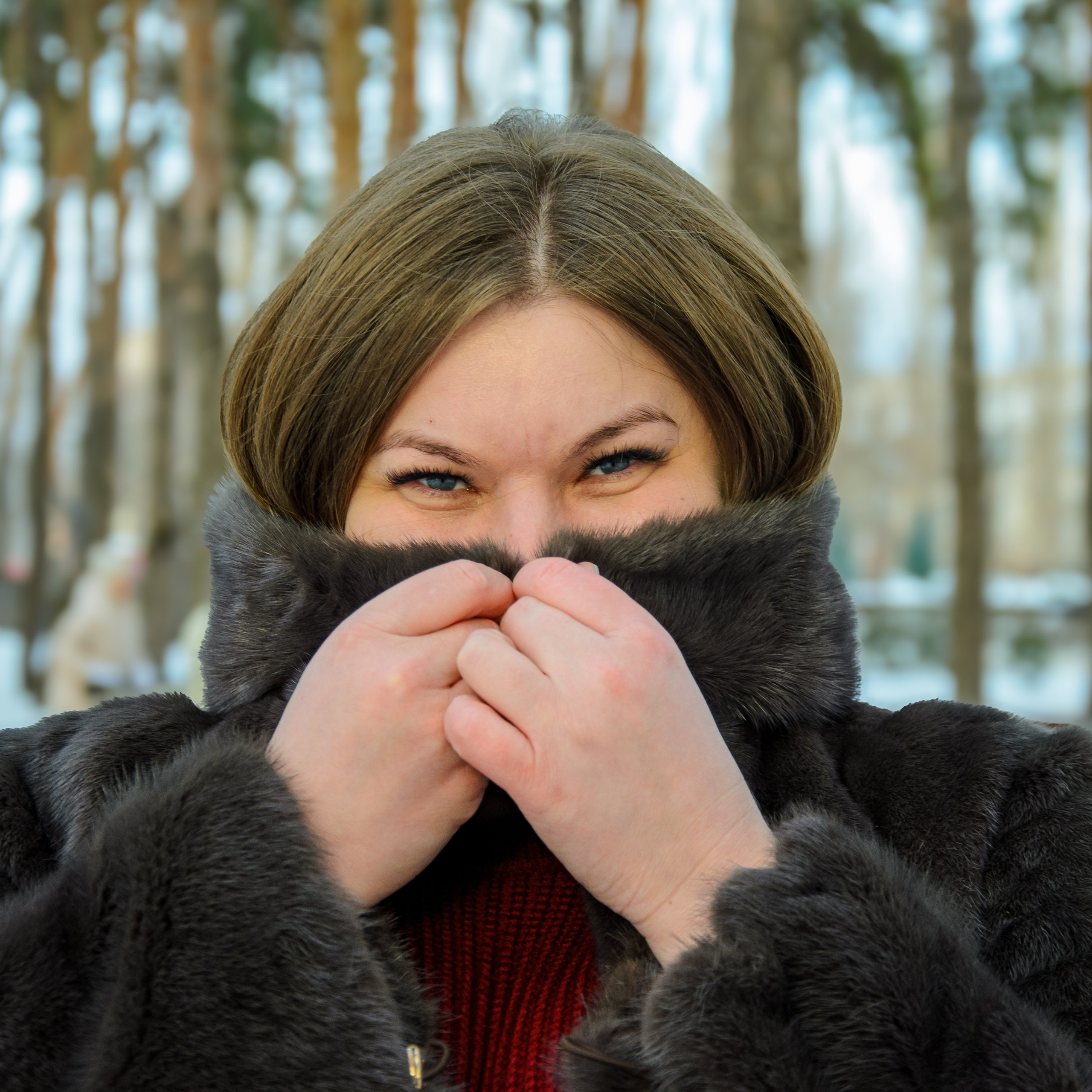 Оксана в зимний вечер