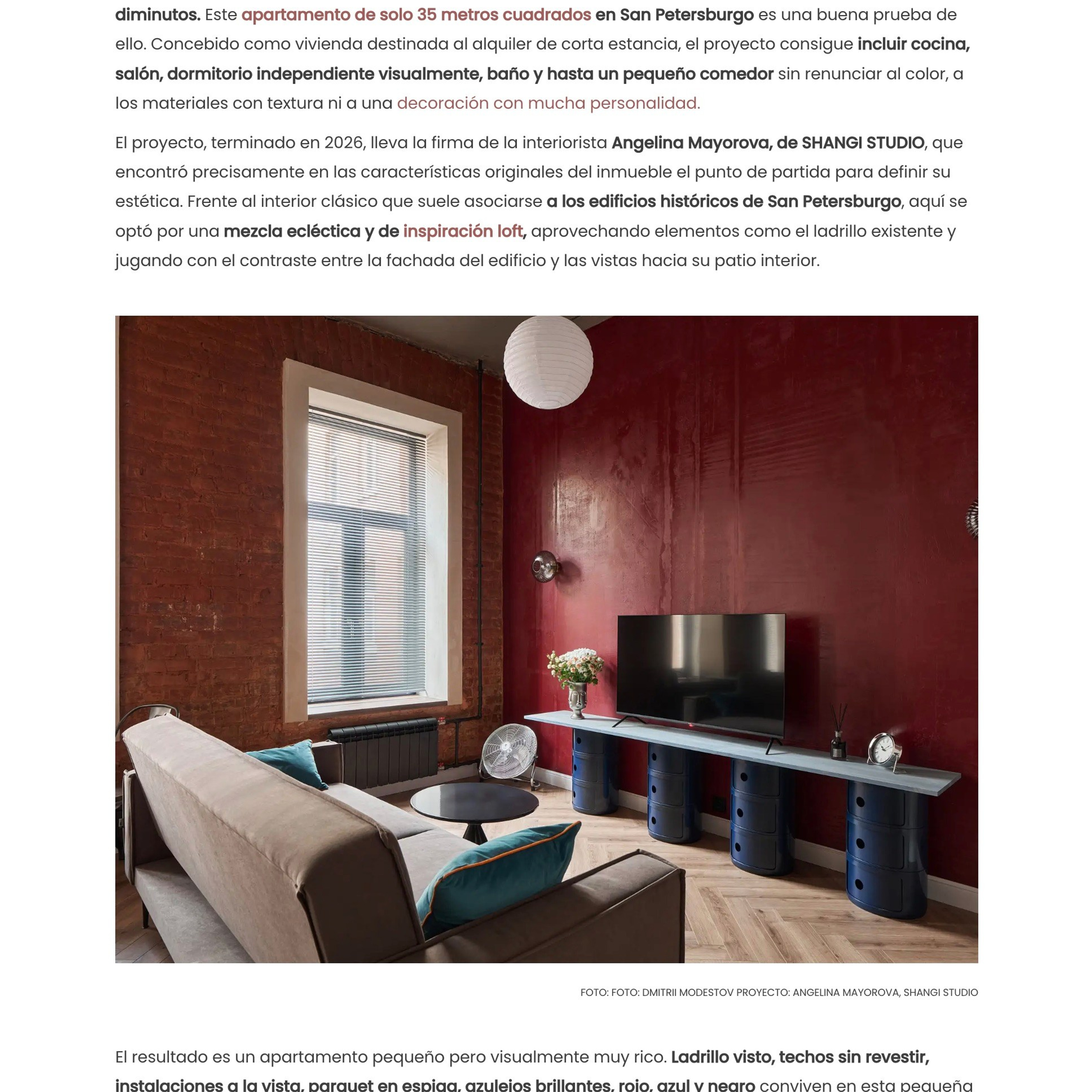 publication in revista INTERIORES