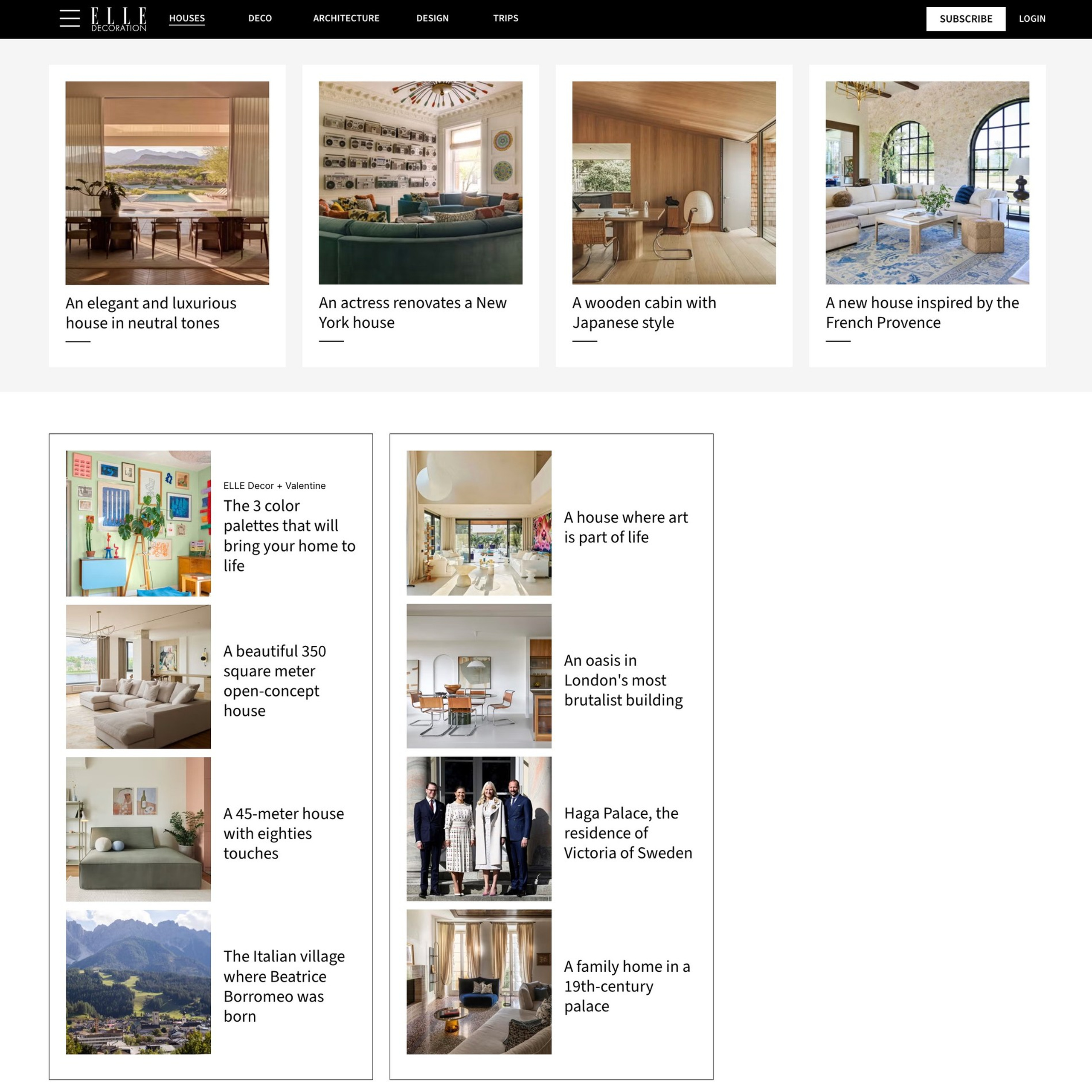 Elle Decoration Spain, interior photography