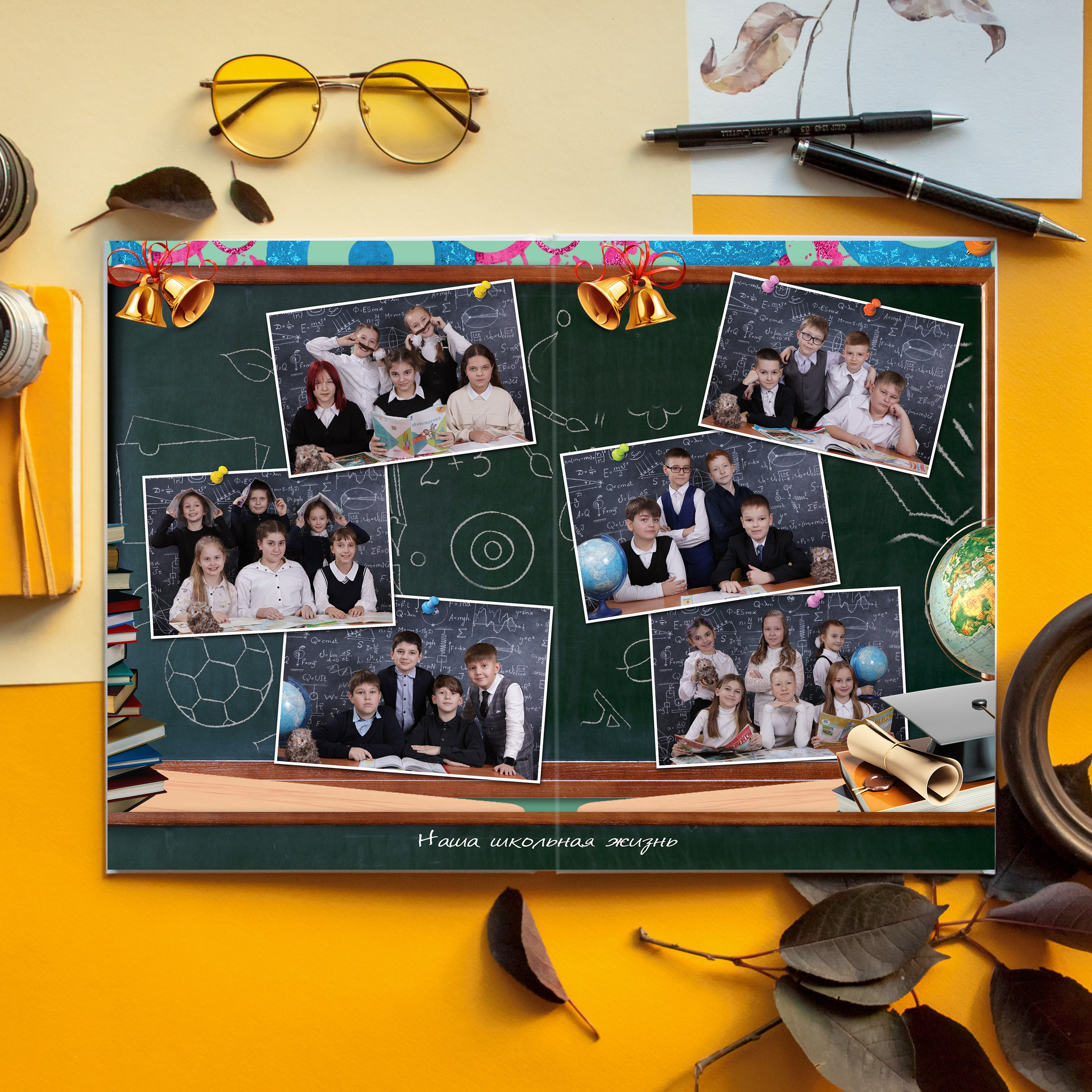 2 разворот: 4 или 6 групповых фото