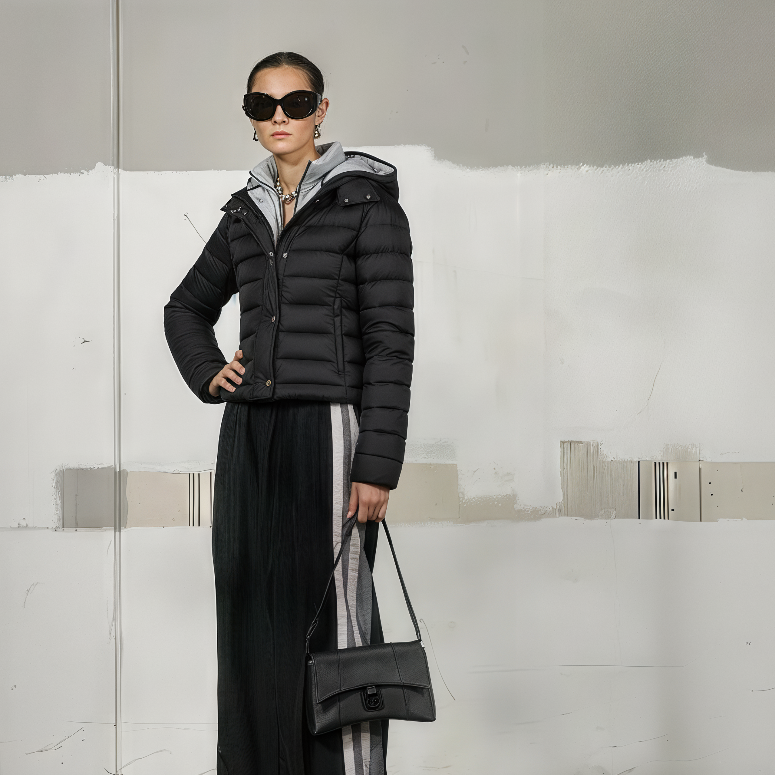 Перенос куртки на модель