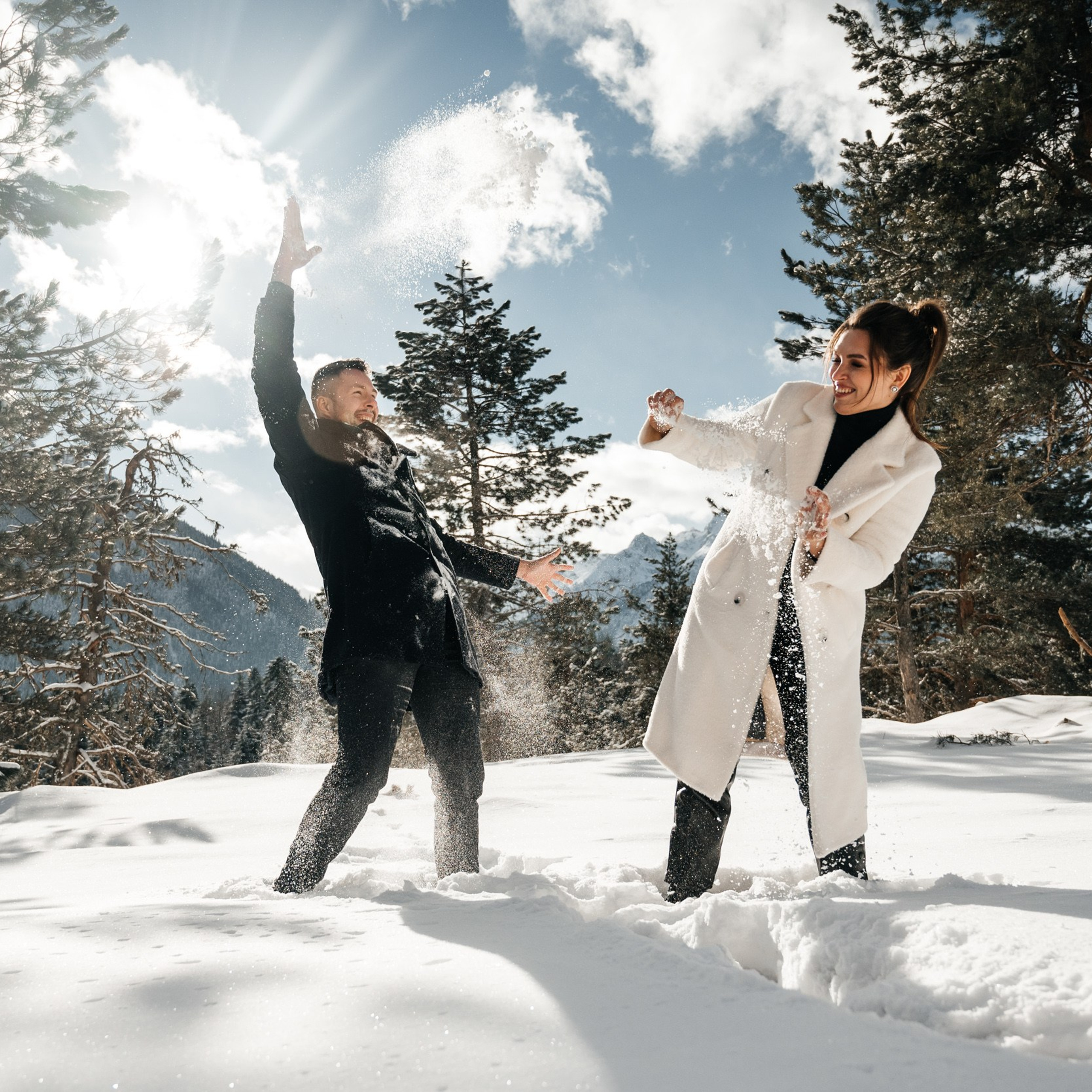 Прогулка Дарьи и Артема в горах Архыза