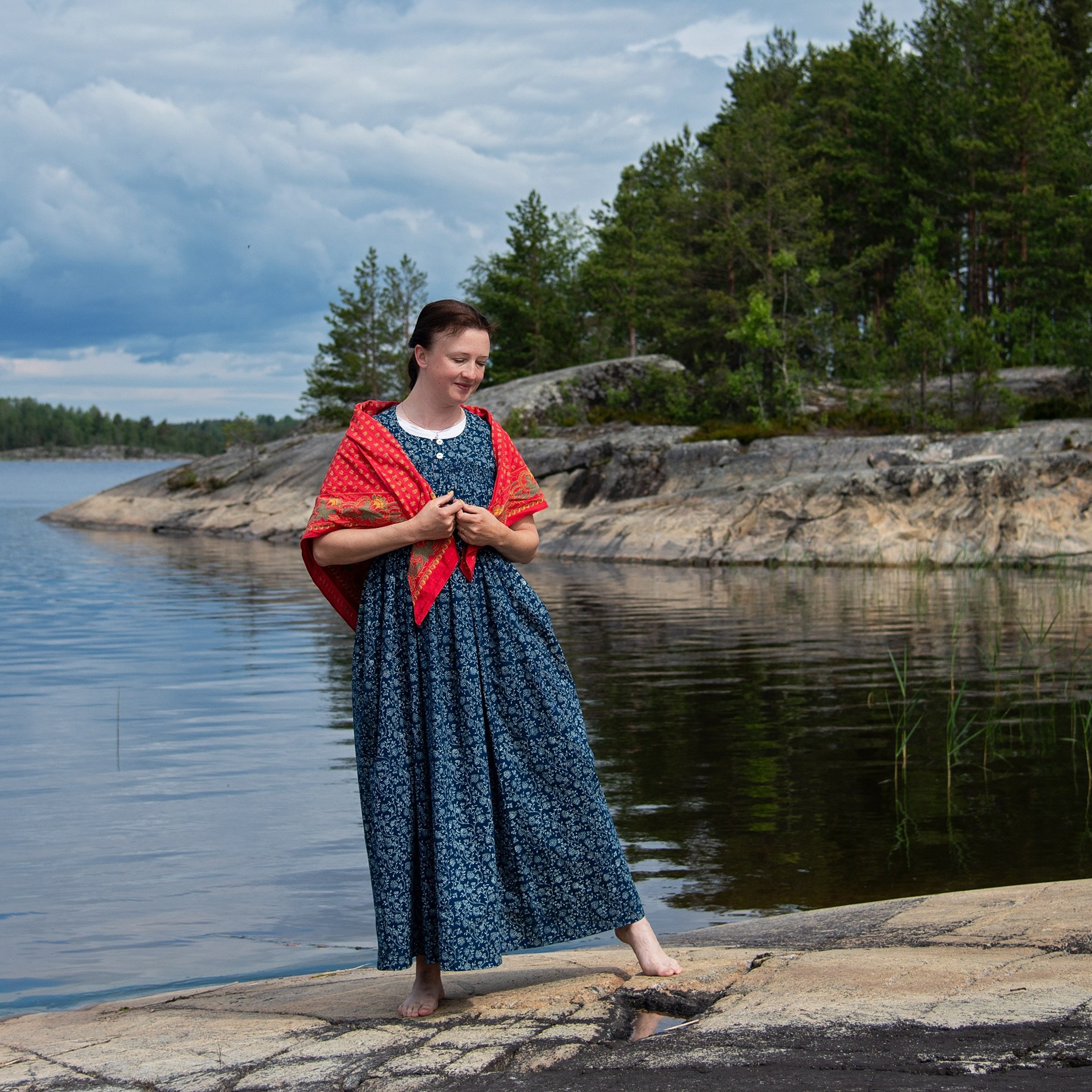 На природе