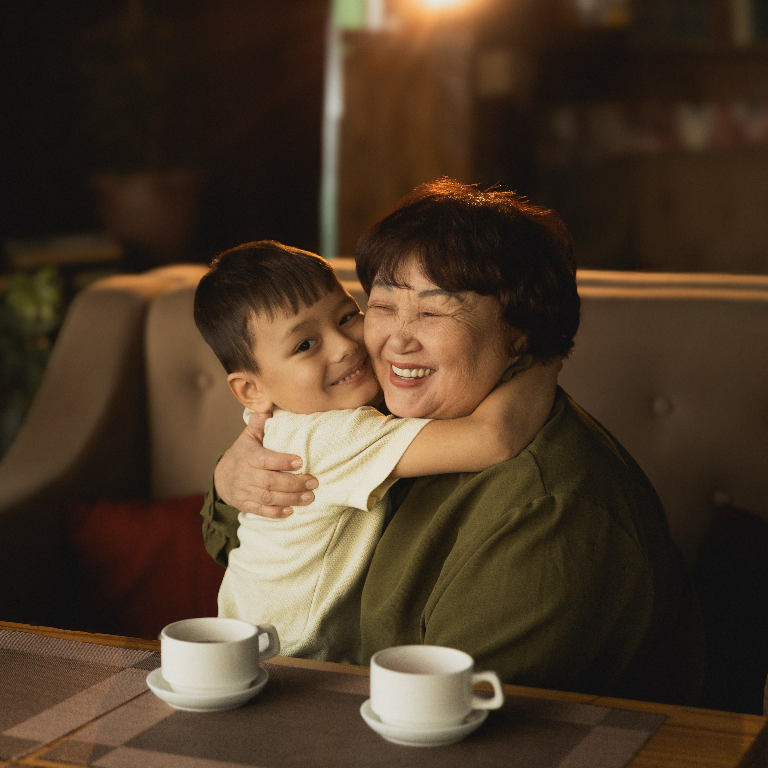 Бабушка и внук