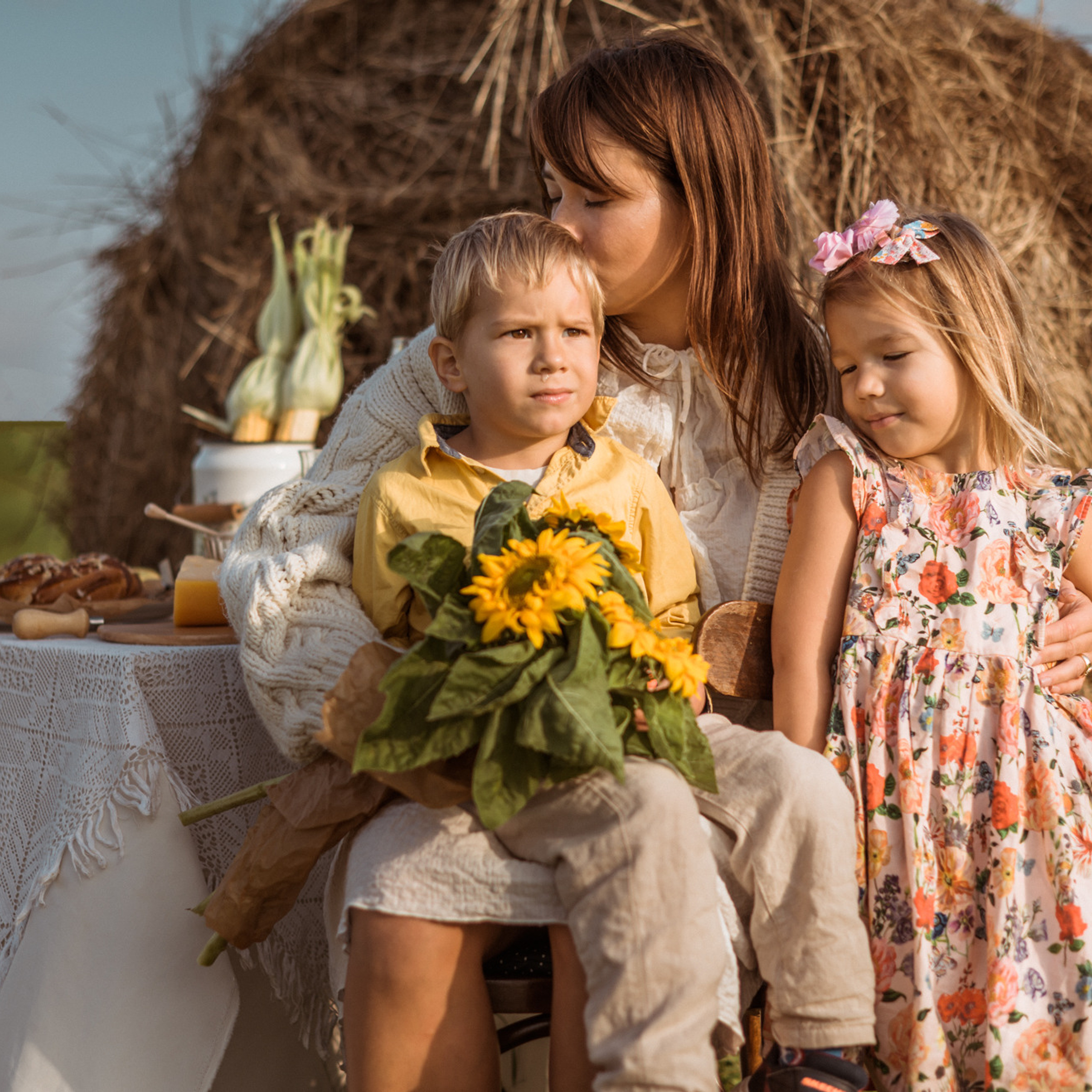 Picknick im Feld
