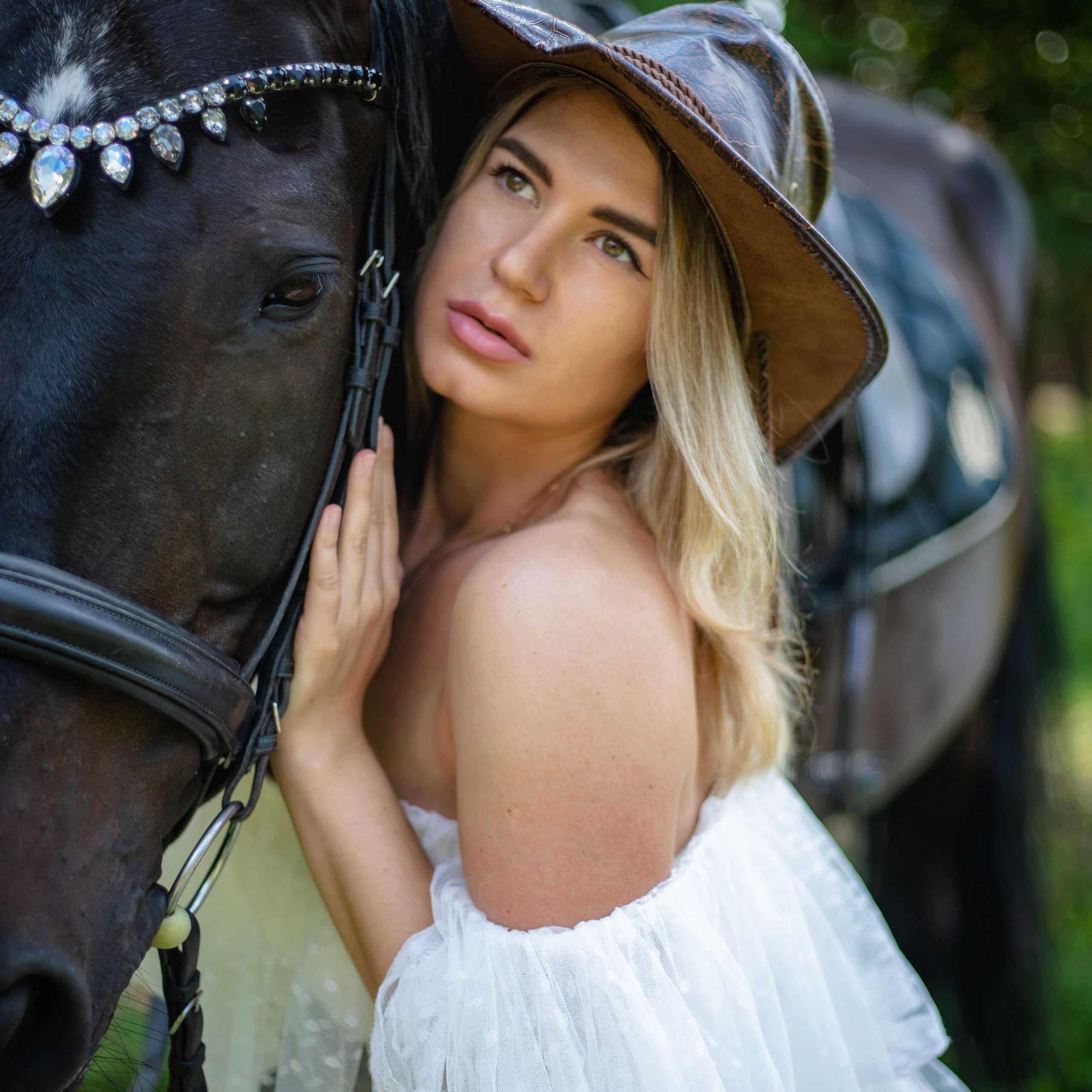 Съемка с лошадьми