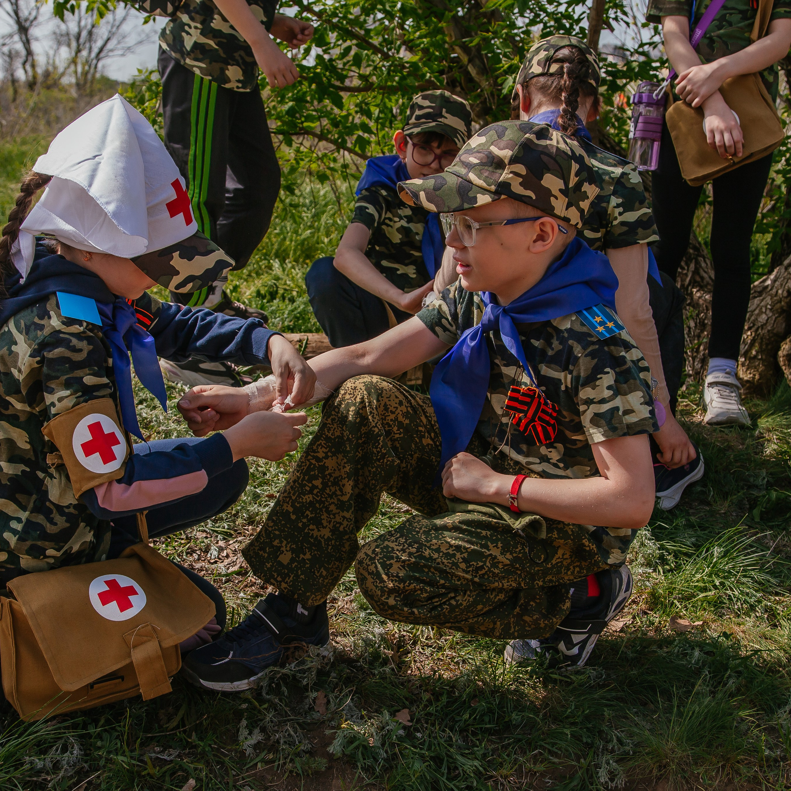 Игра «Зарница» в лицее 8 «Олимпия»