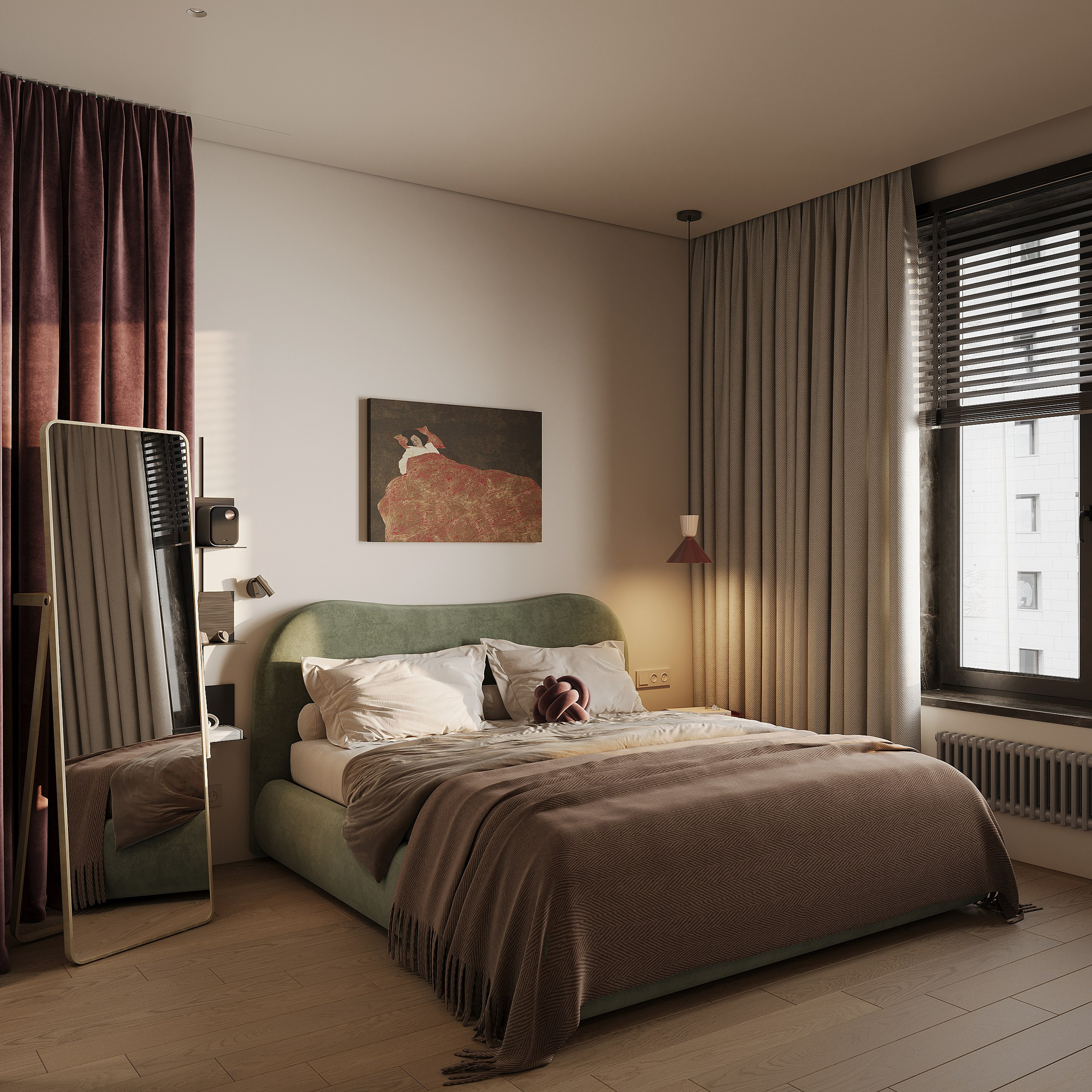 Мастер-спальня. 3D визуализатор интерьера Антонина Ковалёва @kovalevaacg