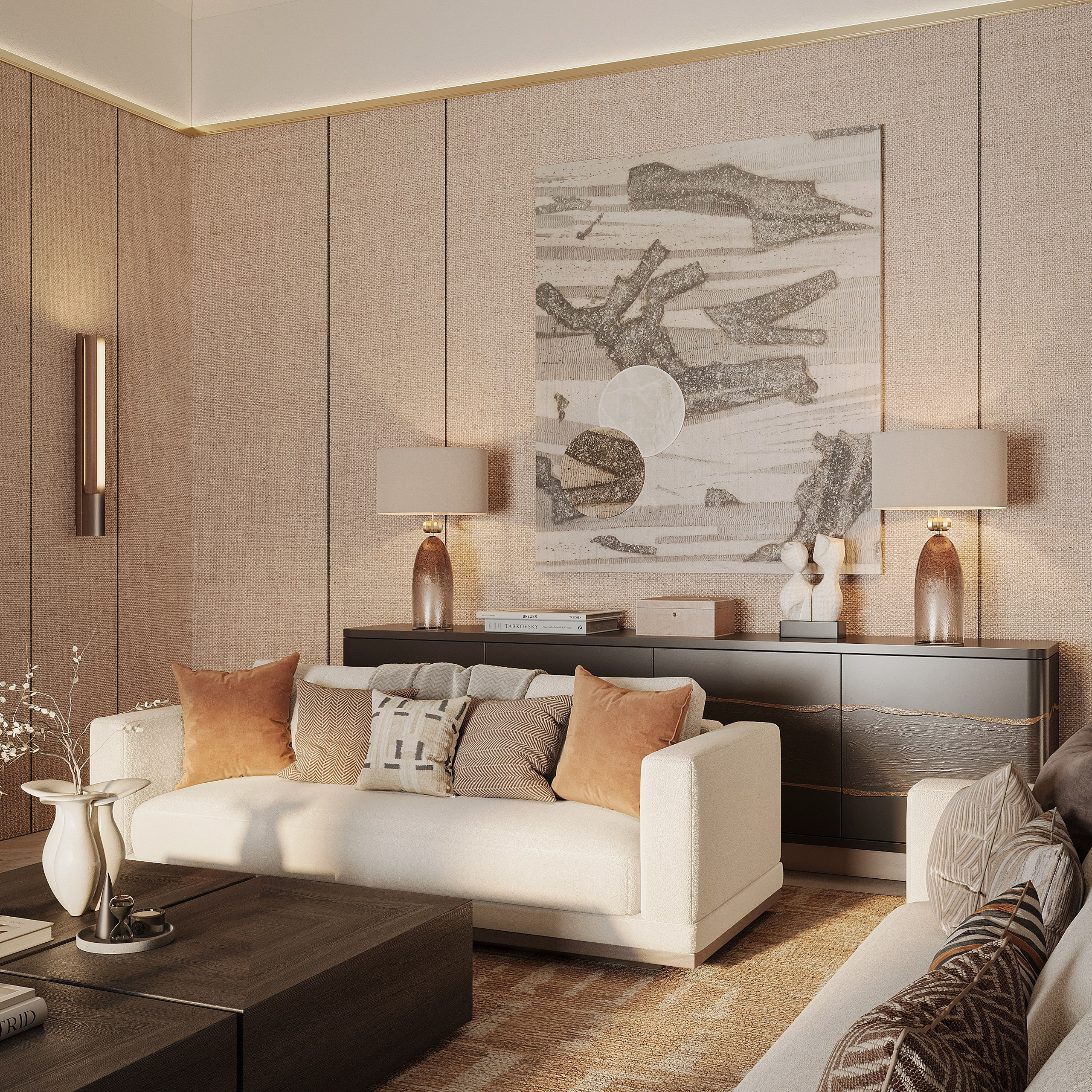 Гостиная-каминная. 3D визуализатор интерьера Антонина Ковалёва @kovalevaacg