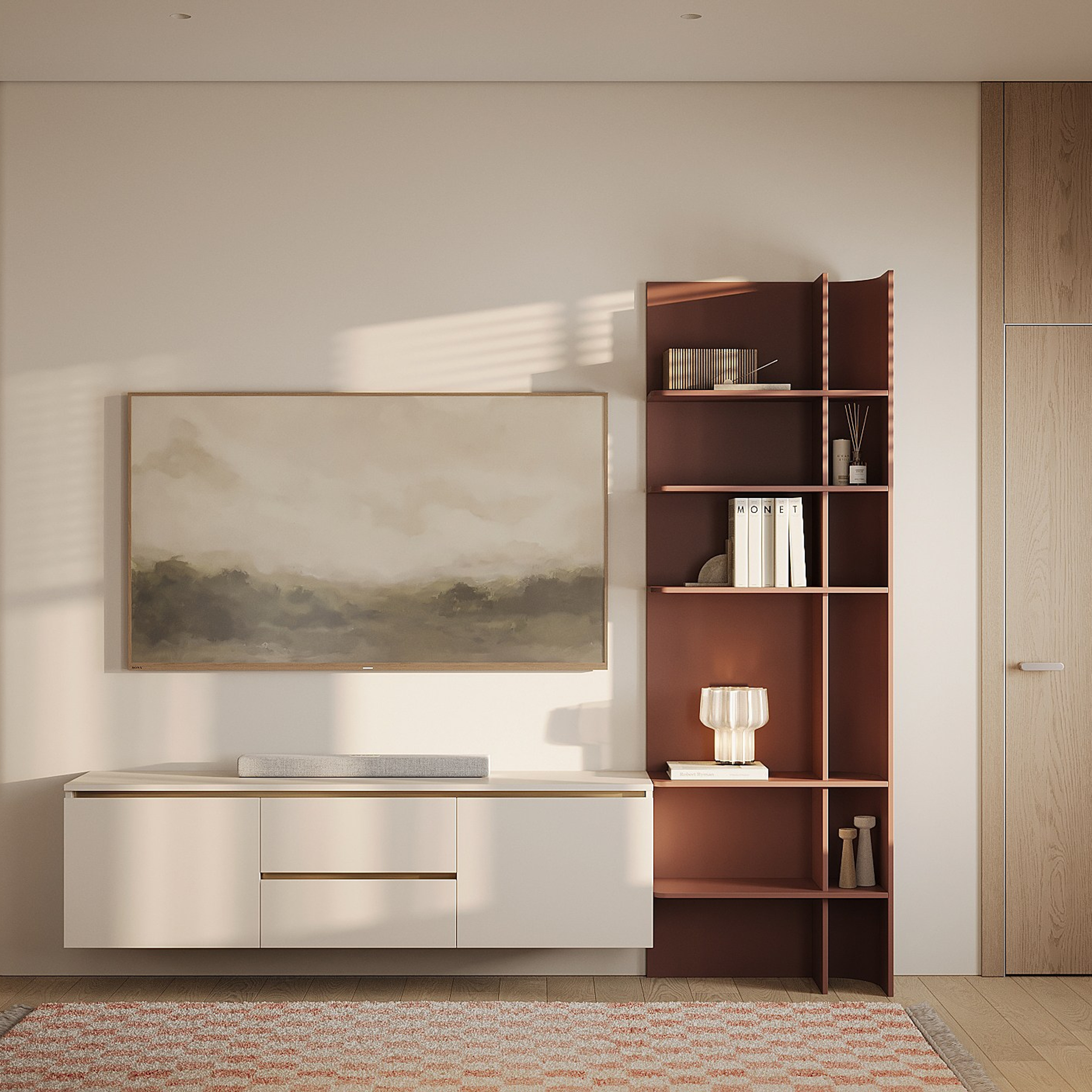 Прихожая, кухня-гостиная. 3D визуализатор интерьера Антонина Ковалёва @kovalevaacg