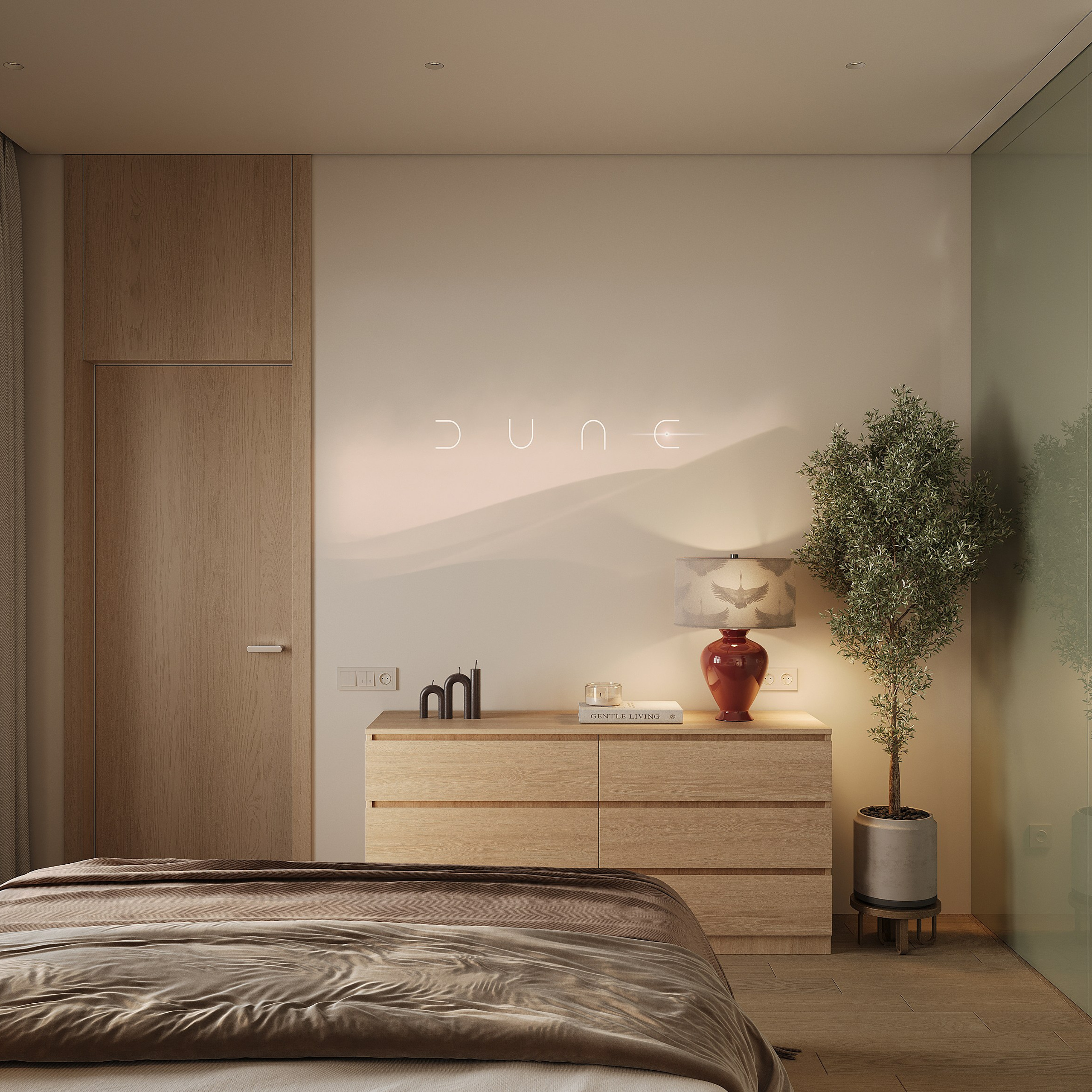 Мастер-спальня. 3D визуализатор интерьера Антонина Ковалёва @kovalevaacg