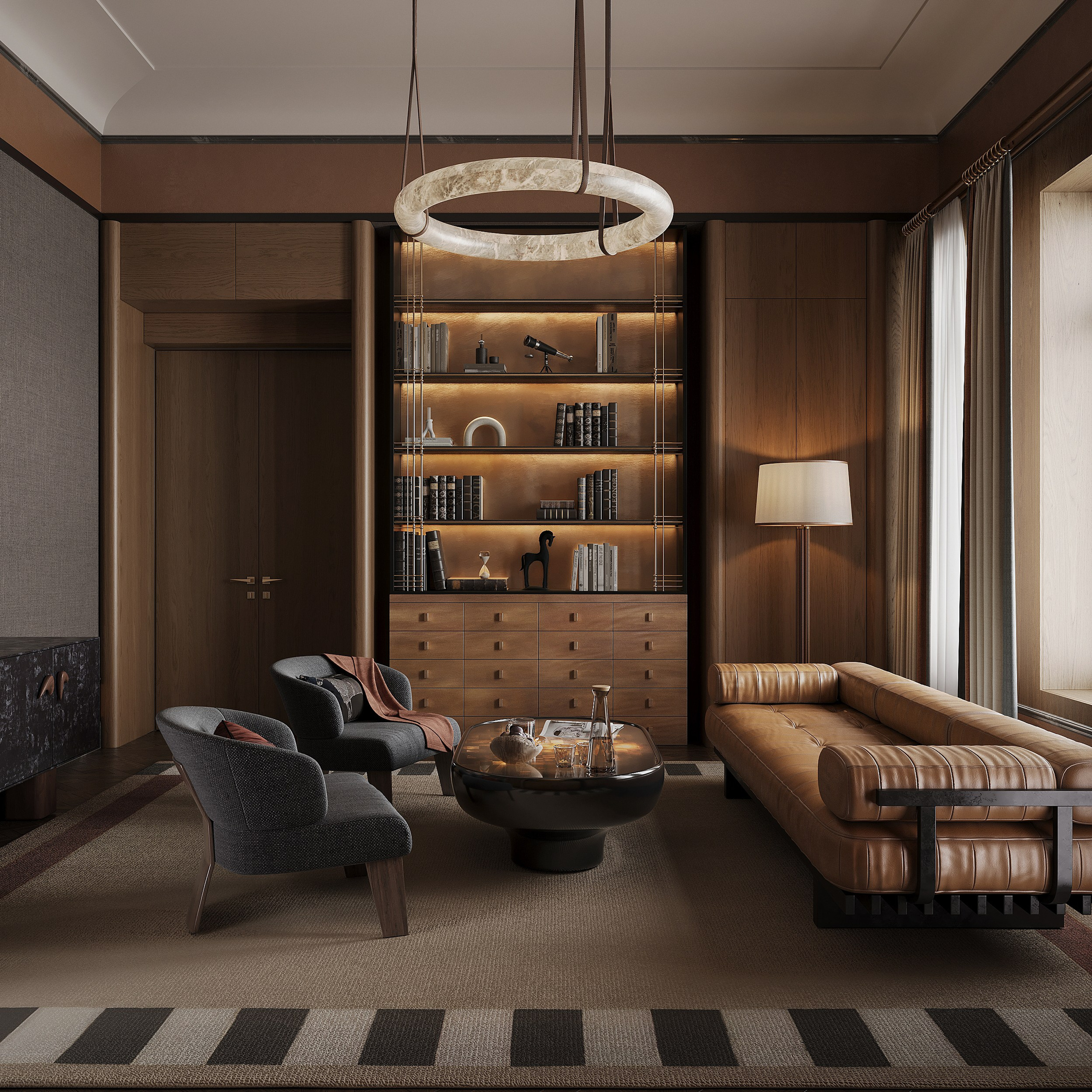 Библиотека. 3D визуализатор интерьера Антонина Ковалёва @kovalevaacg