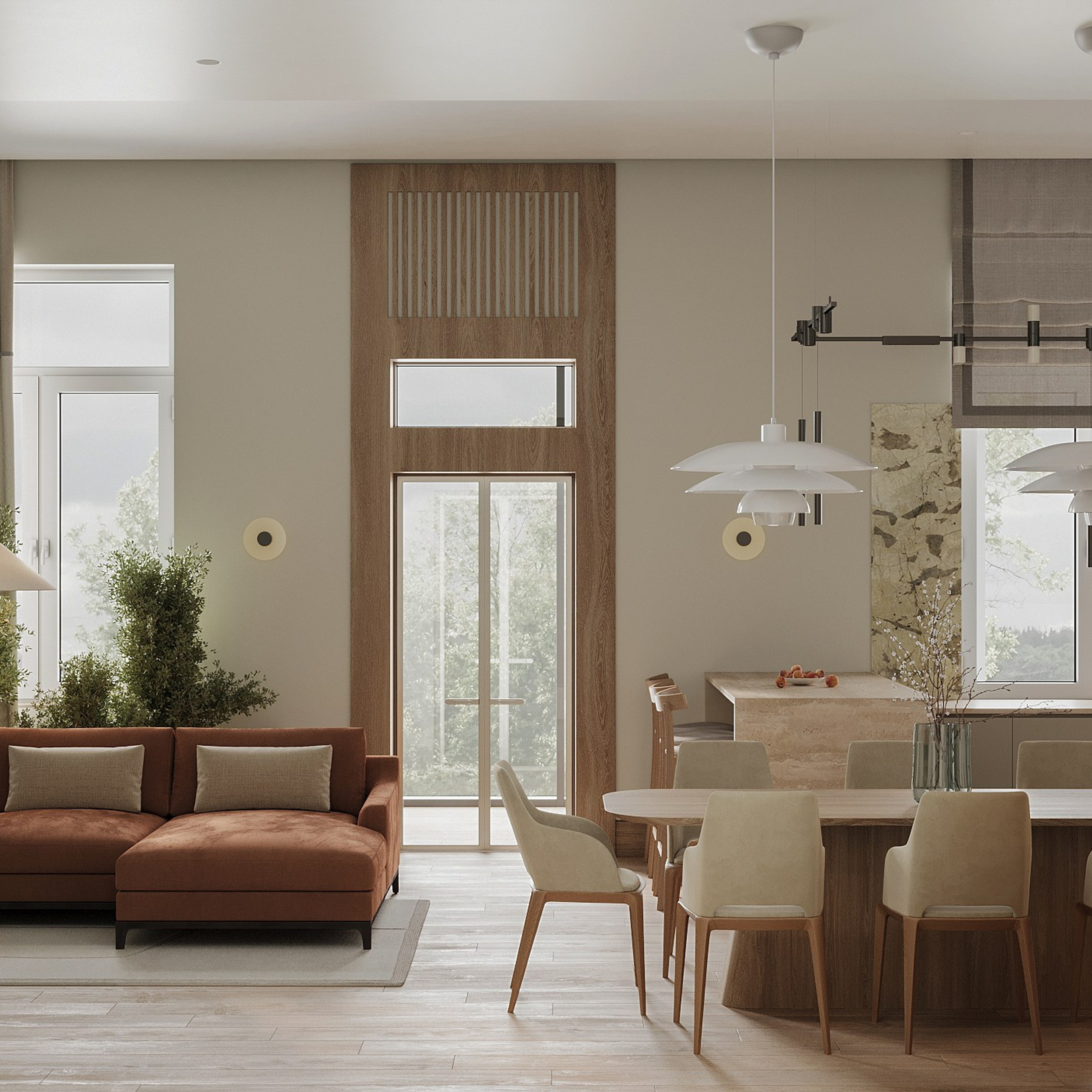 Загородный дом. 3D визуализатор интерьера Антонина Ковалёва @kovalevaacg