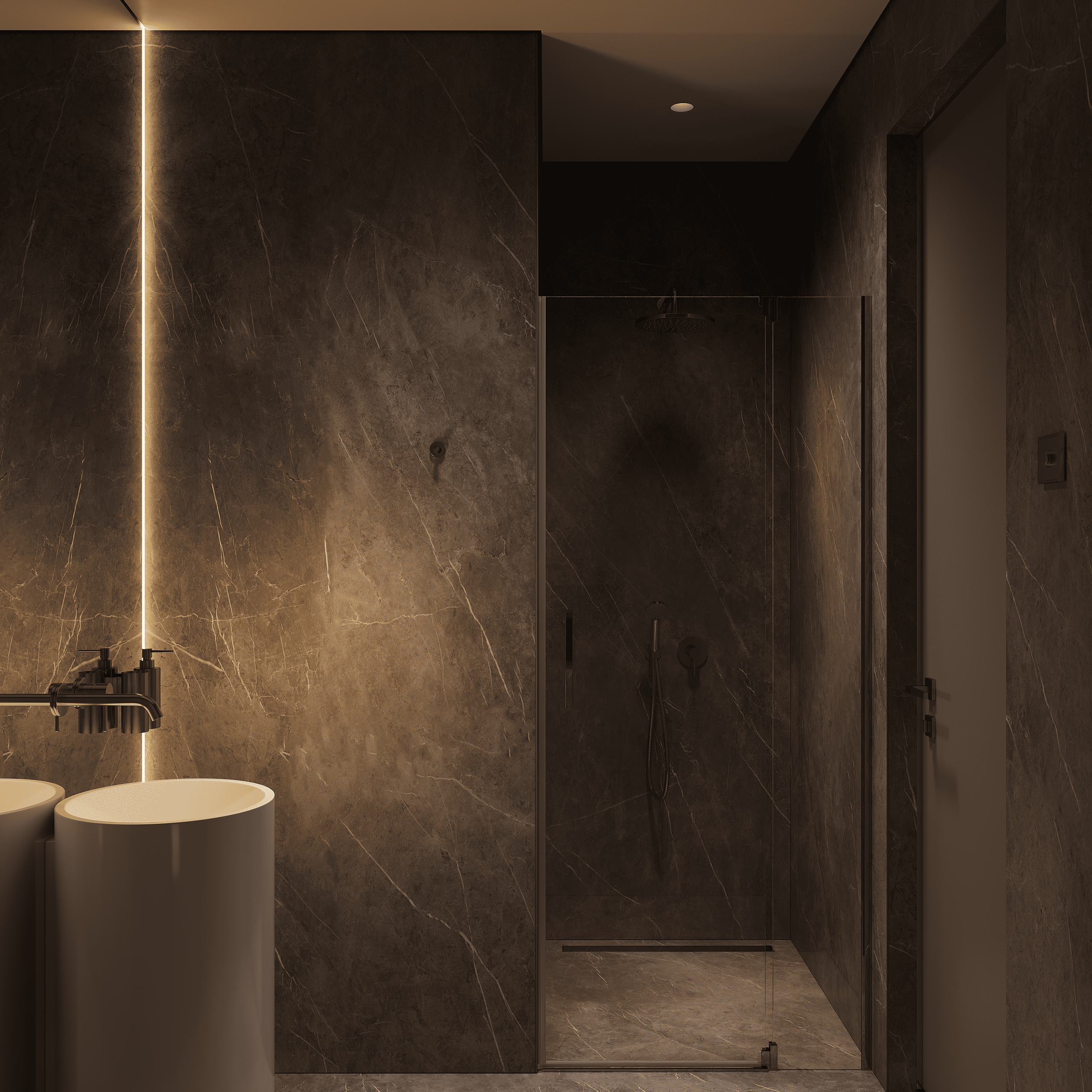 Душевая комната. 3D визуализатор интерьера Антонина Ковалёва @kovalevaacg