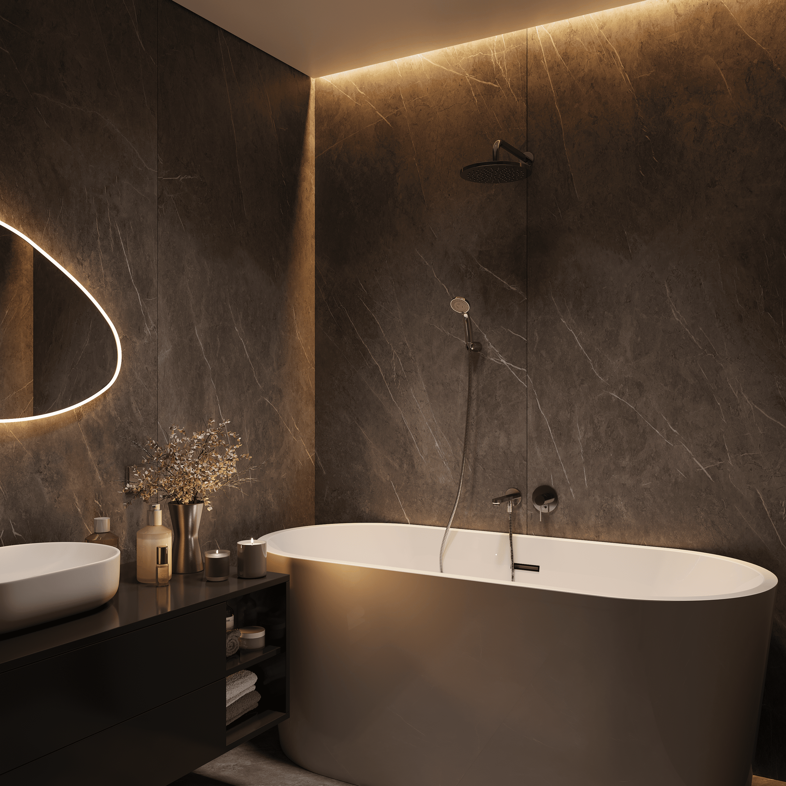 Ванная комната. 3D визуализатор интерьера Антонина Ковалёва @kovalevaacg