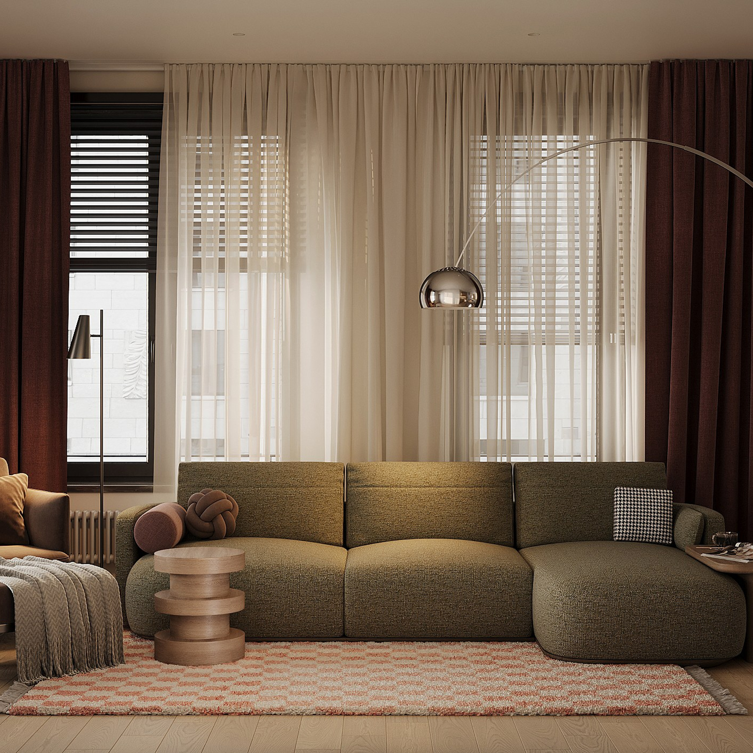 Прихожая, кухня-гостиная. 3D визуализатор интерьера Антонина Ковалёва @kovalevaacg