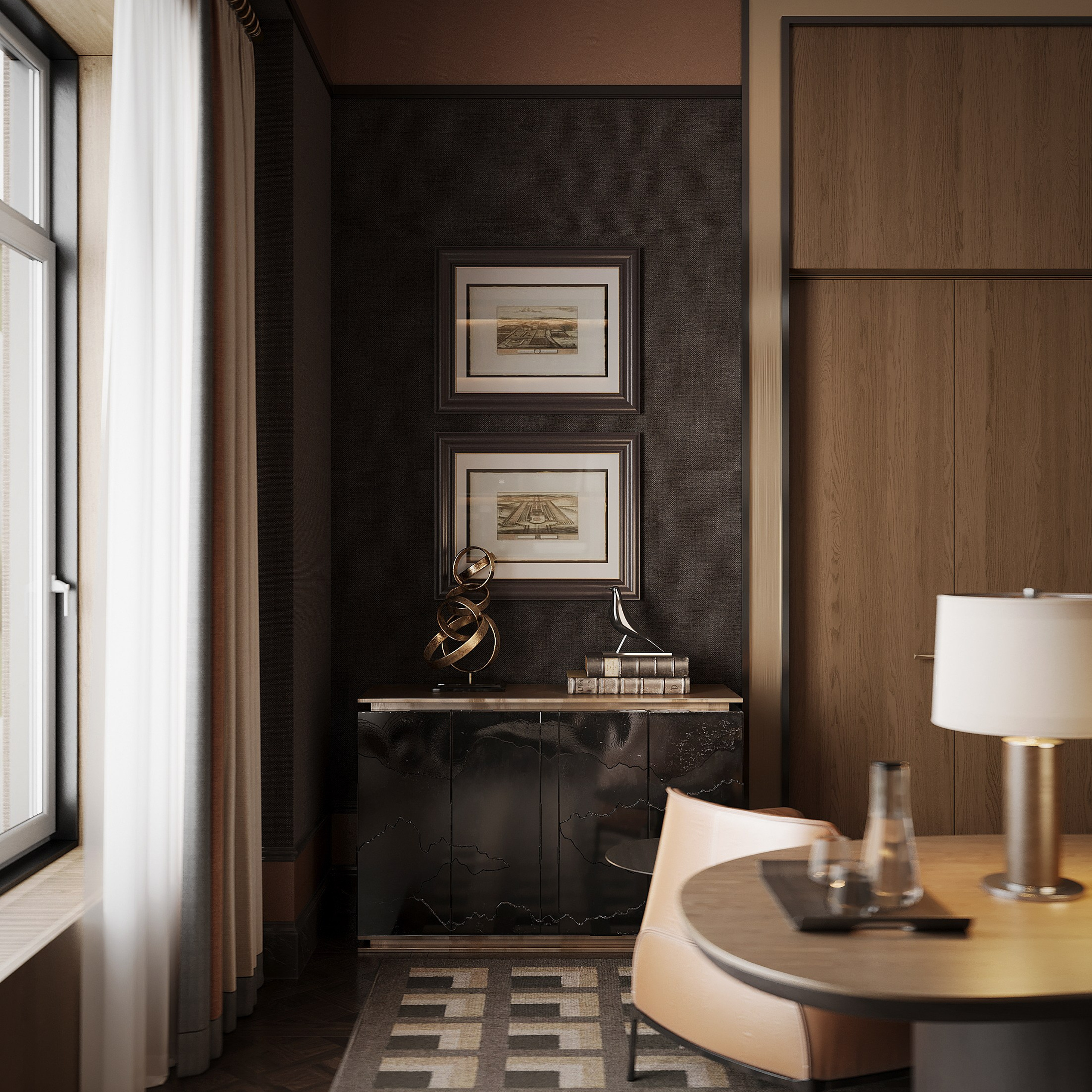 Кабинет. 3D визуализатор интерьера Антонина Ковалёва @kovalevaacg