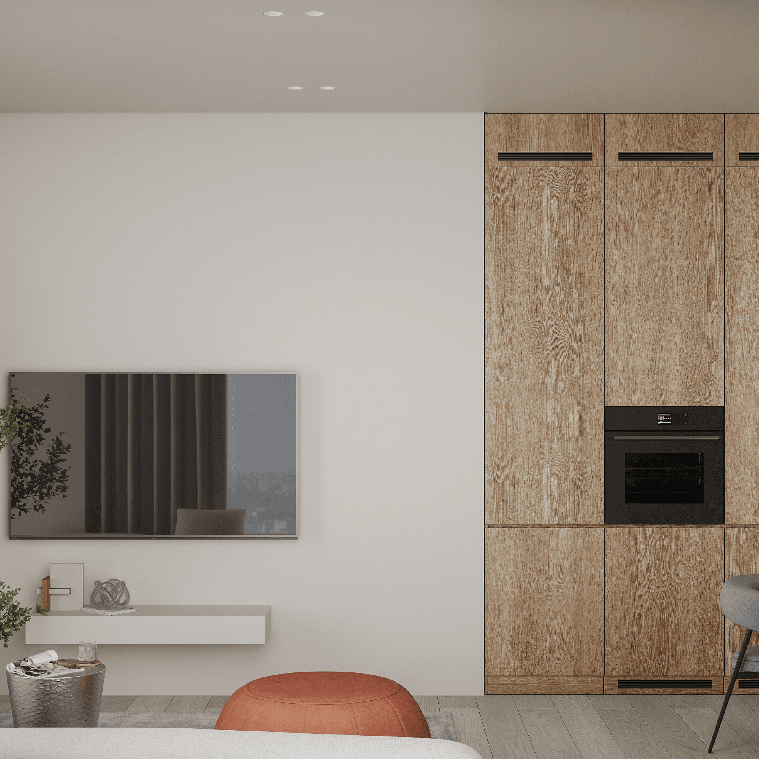 Кухня-гостиная. 3D визуализатор интерьера Антонина Ковалёва @kovalevaacg