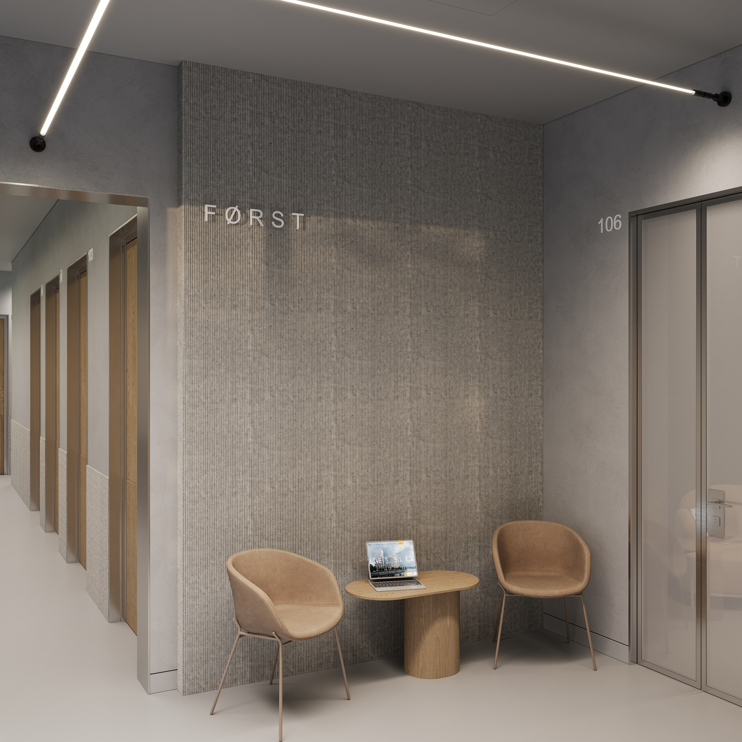 FORST OFFICE SPACE. 3D визуализатор интерьера Антонина Ковалёва @kovalevaacg