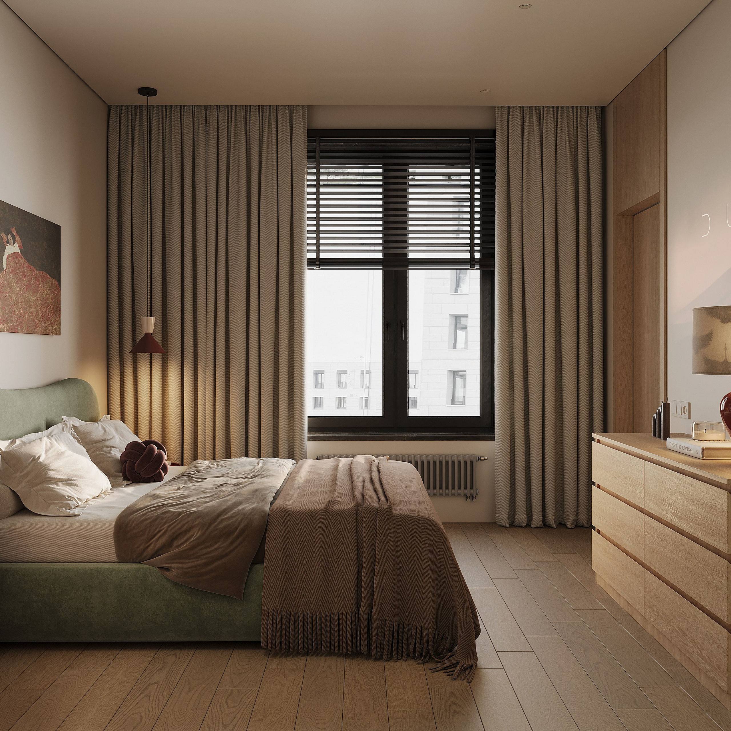 Мастер-спальня. 3D визуализатор интерьера Антонина Ковалёва @kovalevaacg