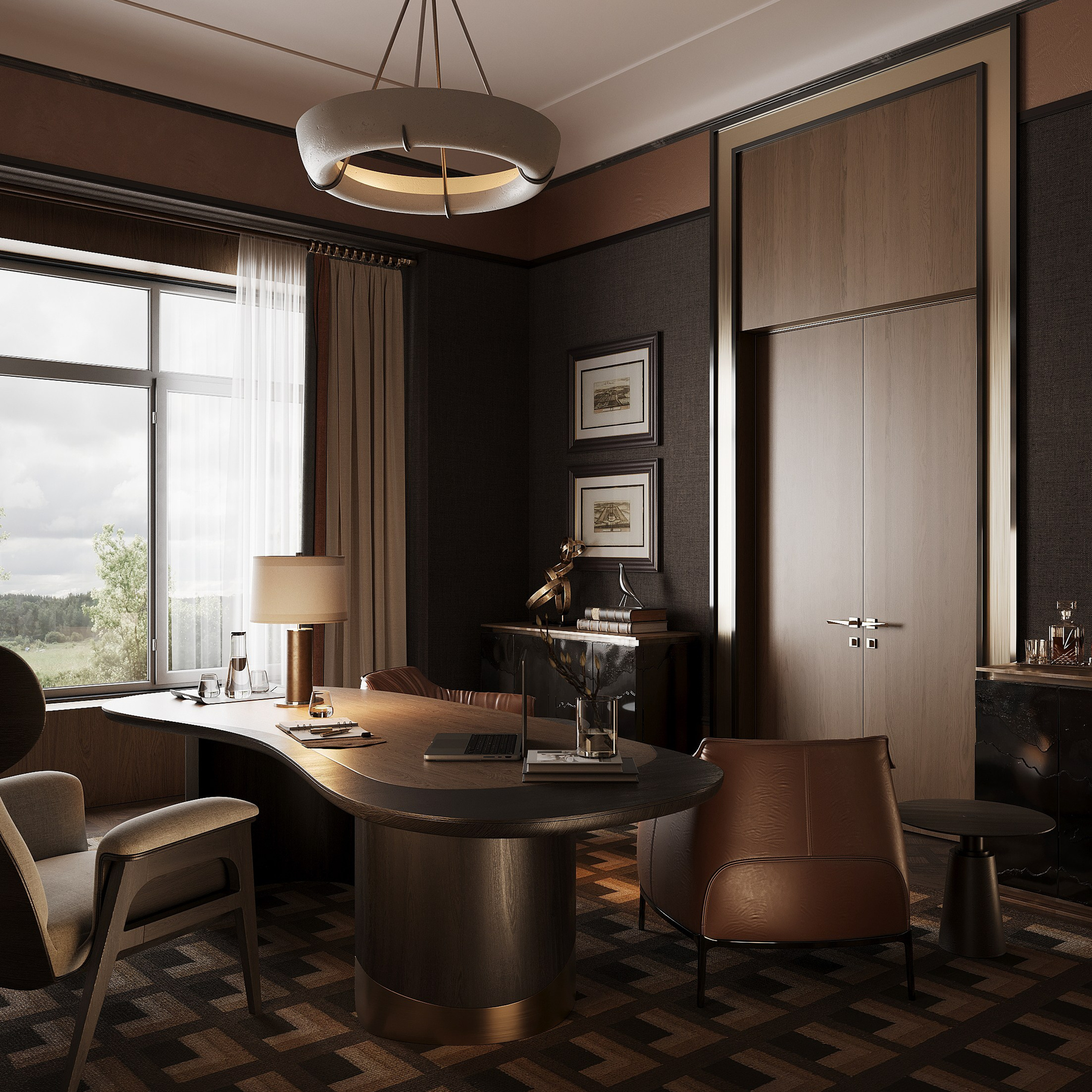 Кабинет. 3D визуализатор интерьера Антонина Ковалёва @kovalevaacg