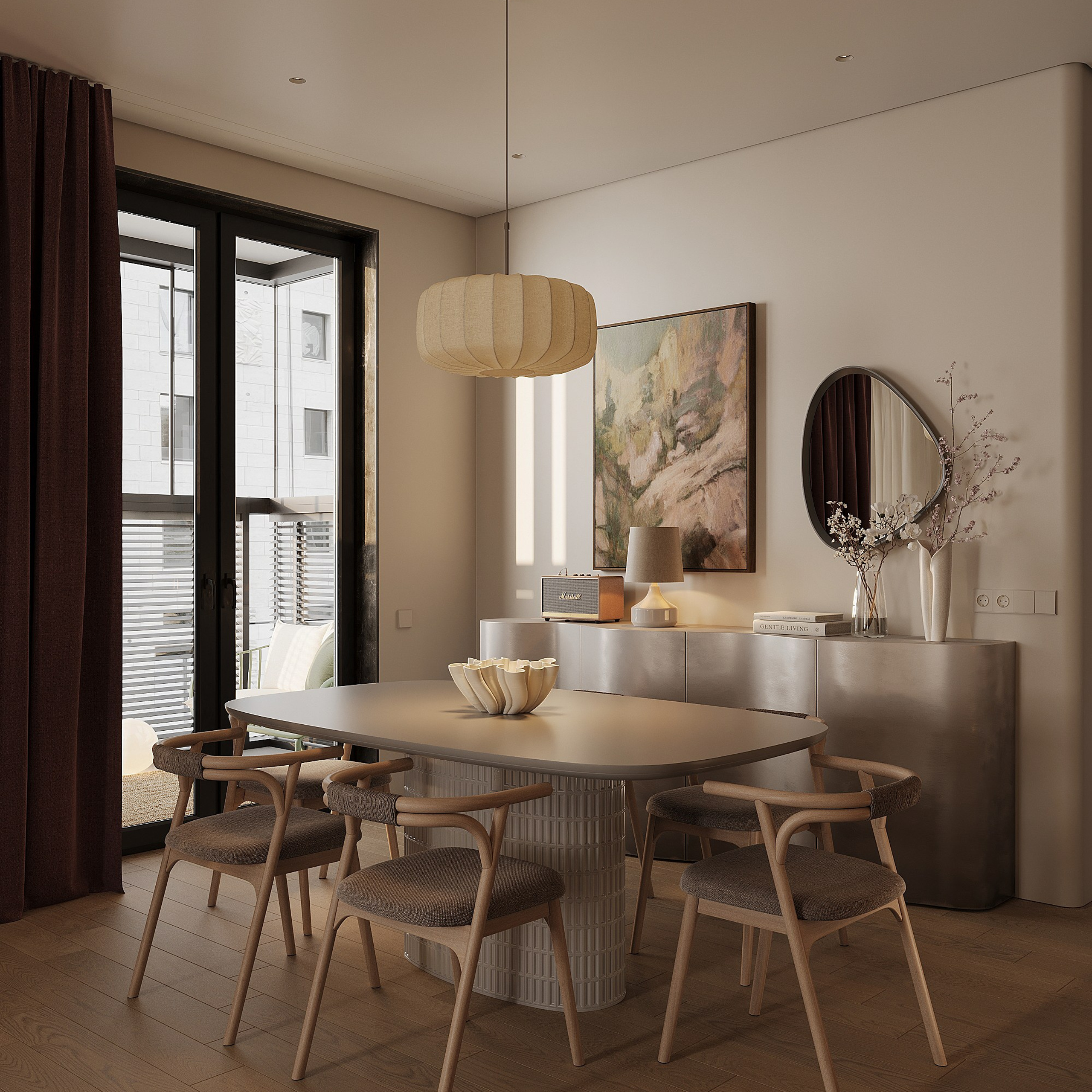 Прихожая, кухня-гостиная