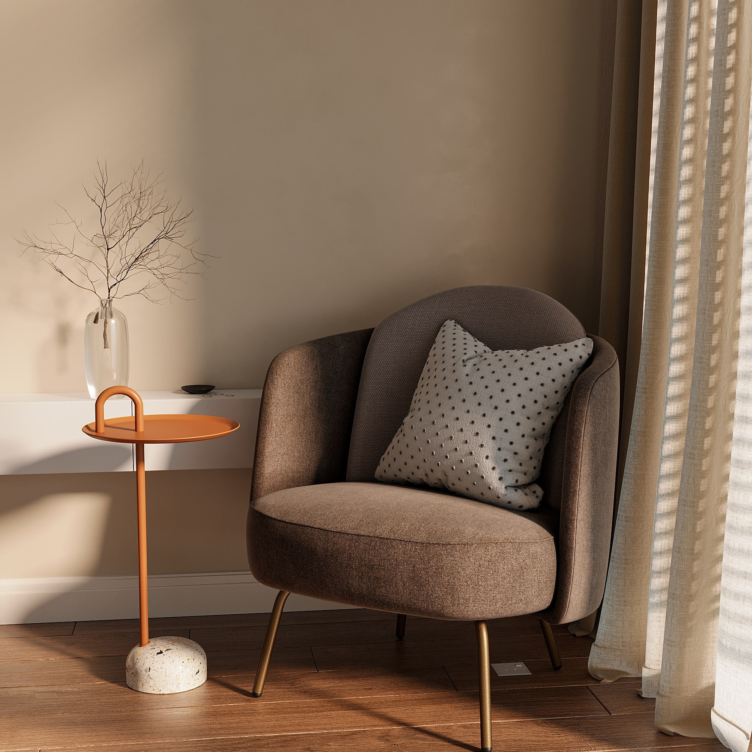 Гостевая спальня. 3D визуализатор интерьера Антонина Ковалёва @kovalevaacg