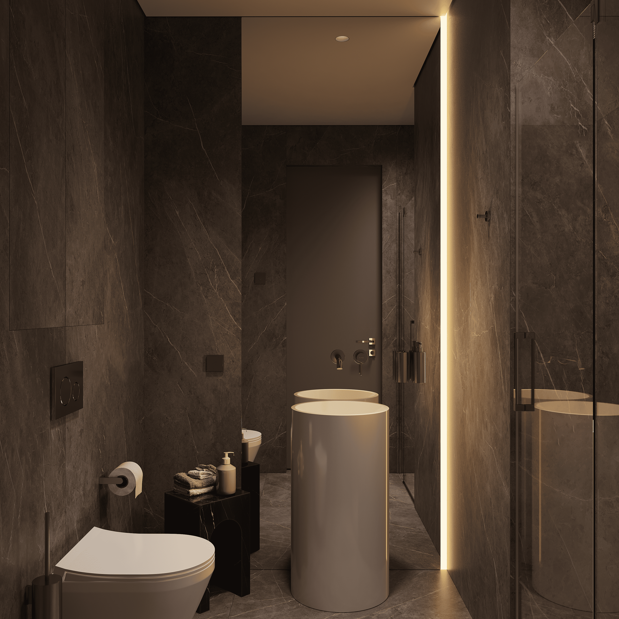 Душевая комната. 3D визуализатор интерьера Антонина Ковалёва @kovalevaacg