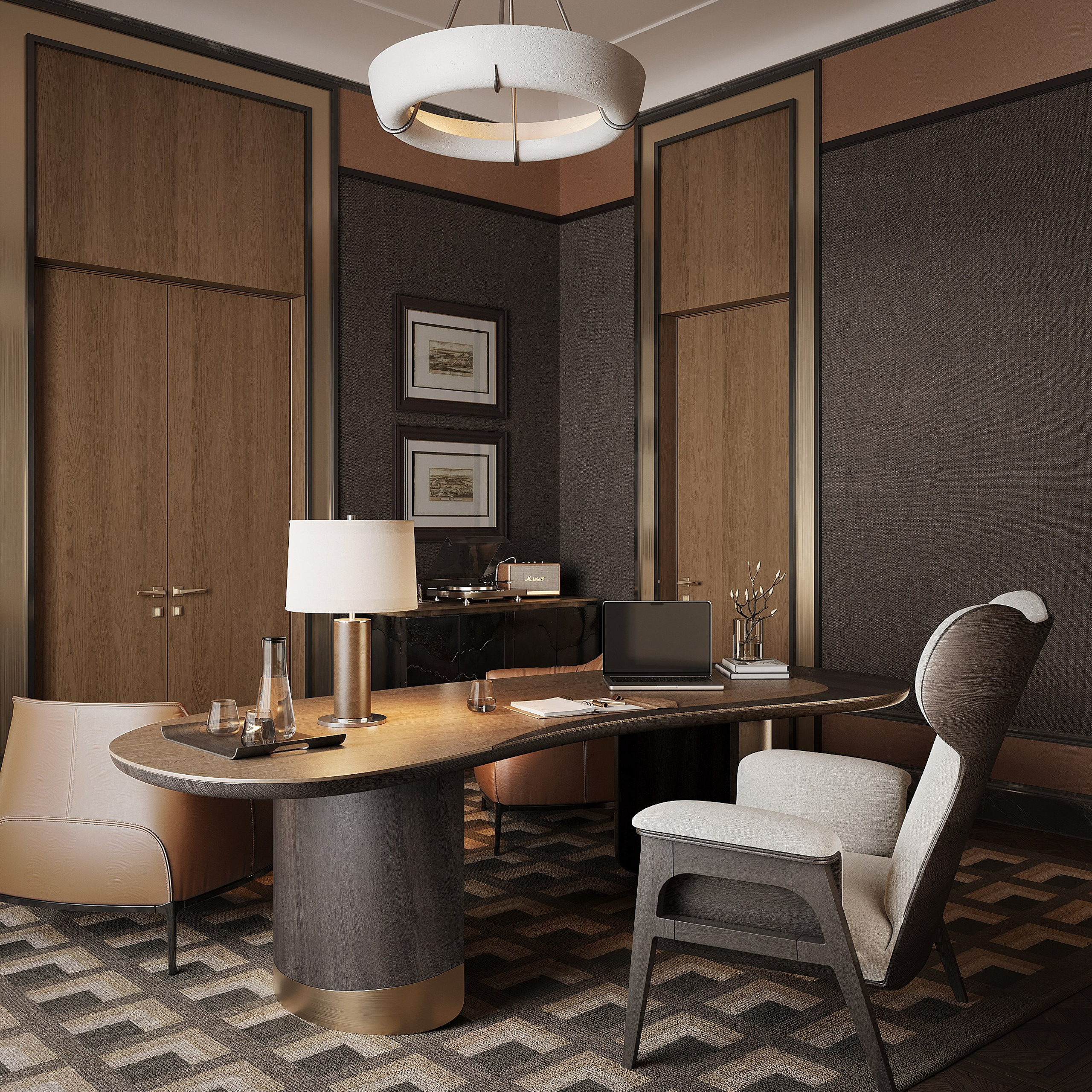 Кабинет. 3D визуализатор интерьера Антонина Ковалёва @kovalevaacg