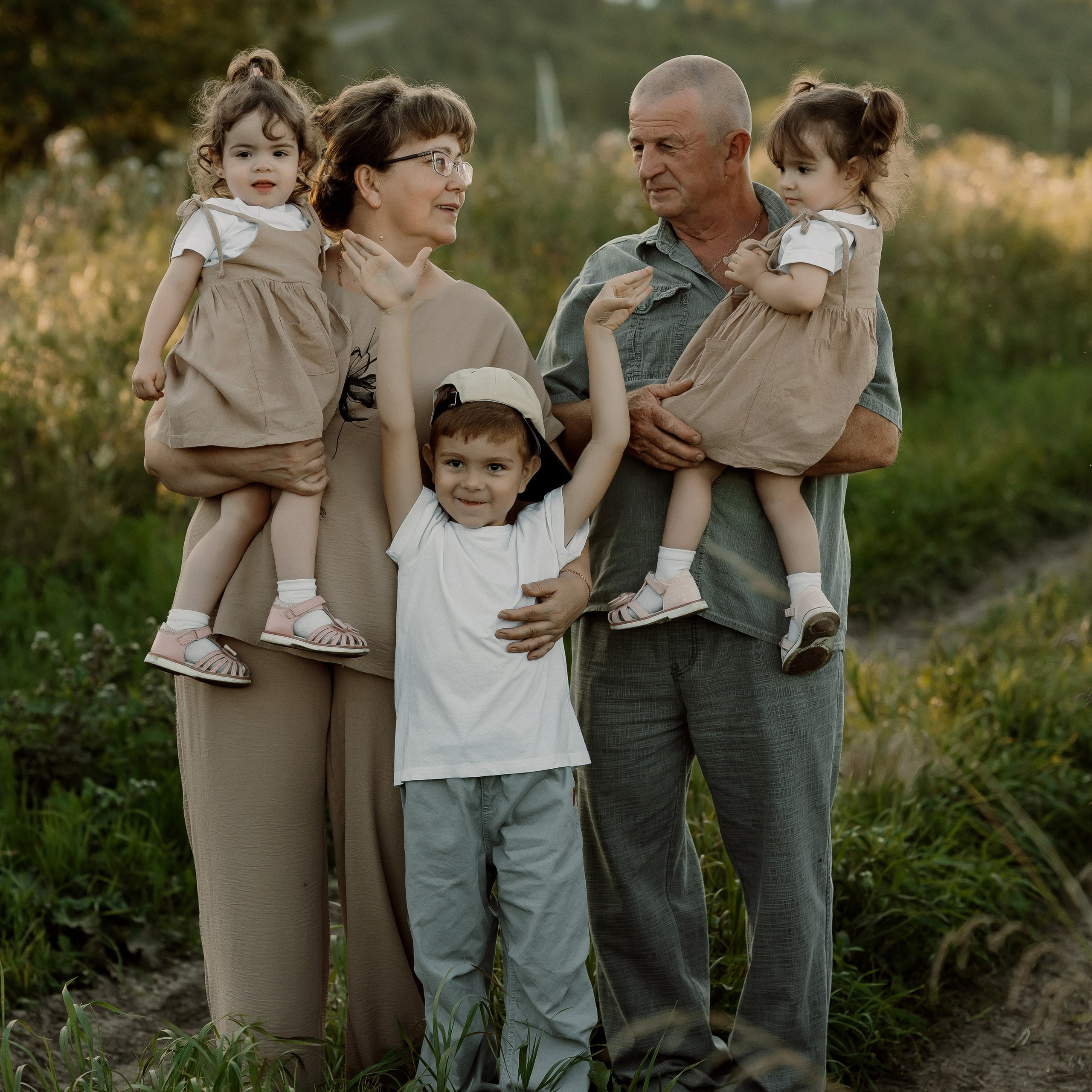 Съемка с внуками