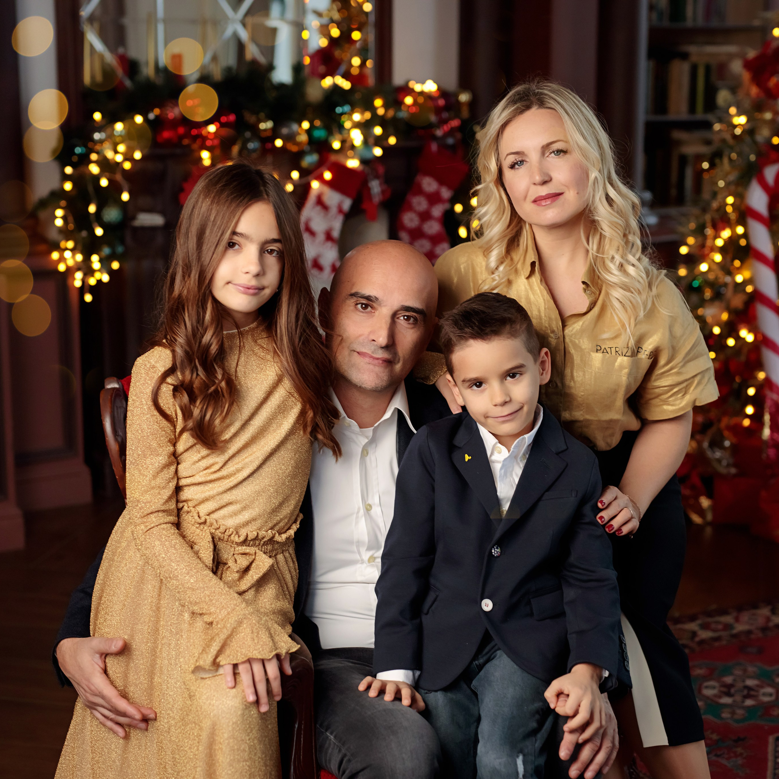 новогодняя семейная фотосессия Ростов