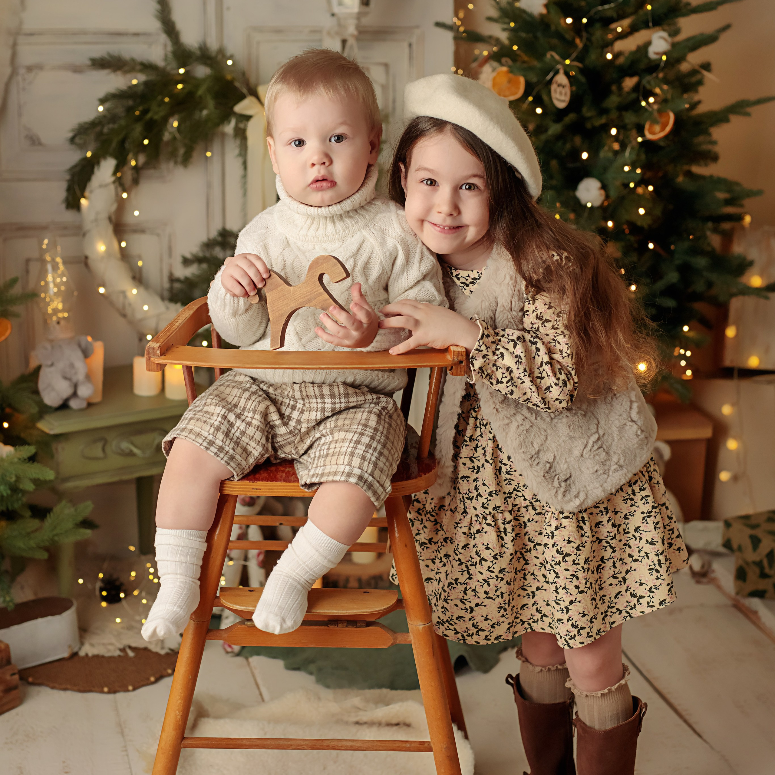 детская новогодняя фотосессия