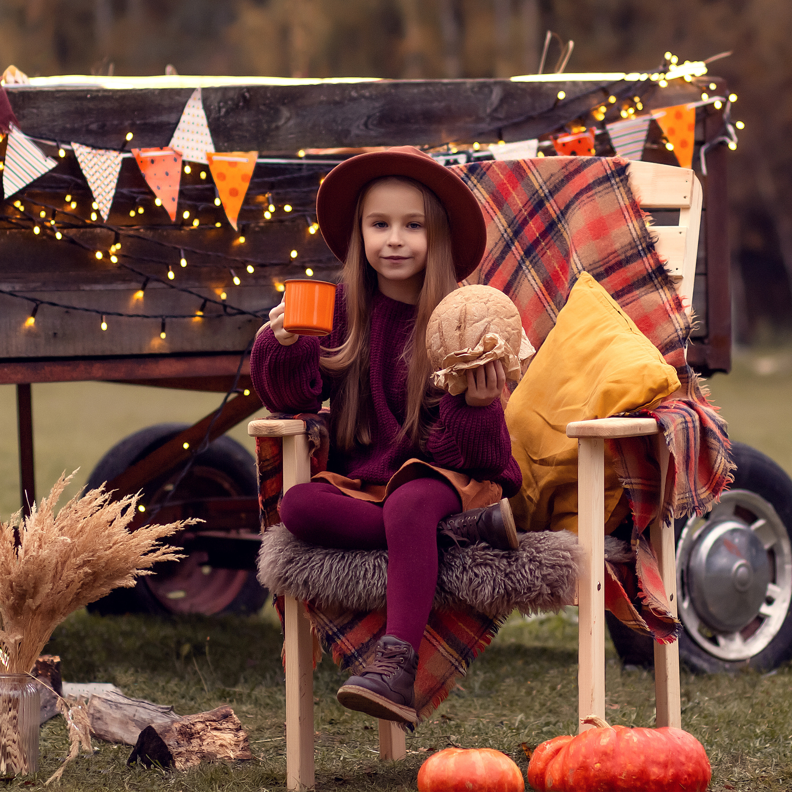 Александра на Ферме.
