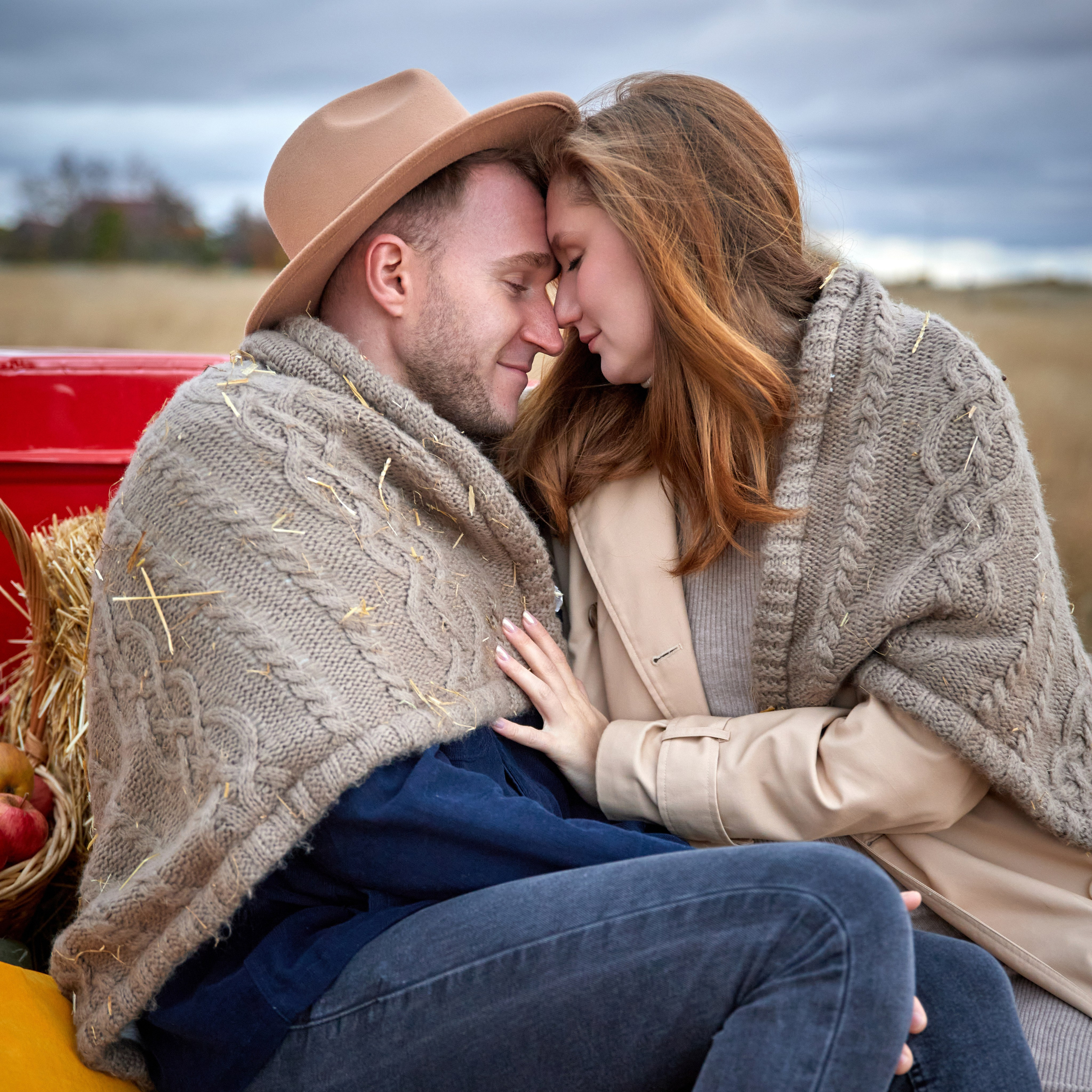 Осенняя с машиной